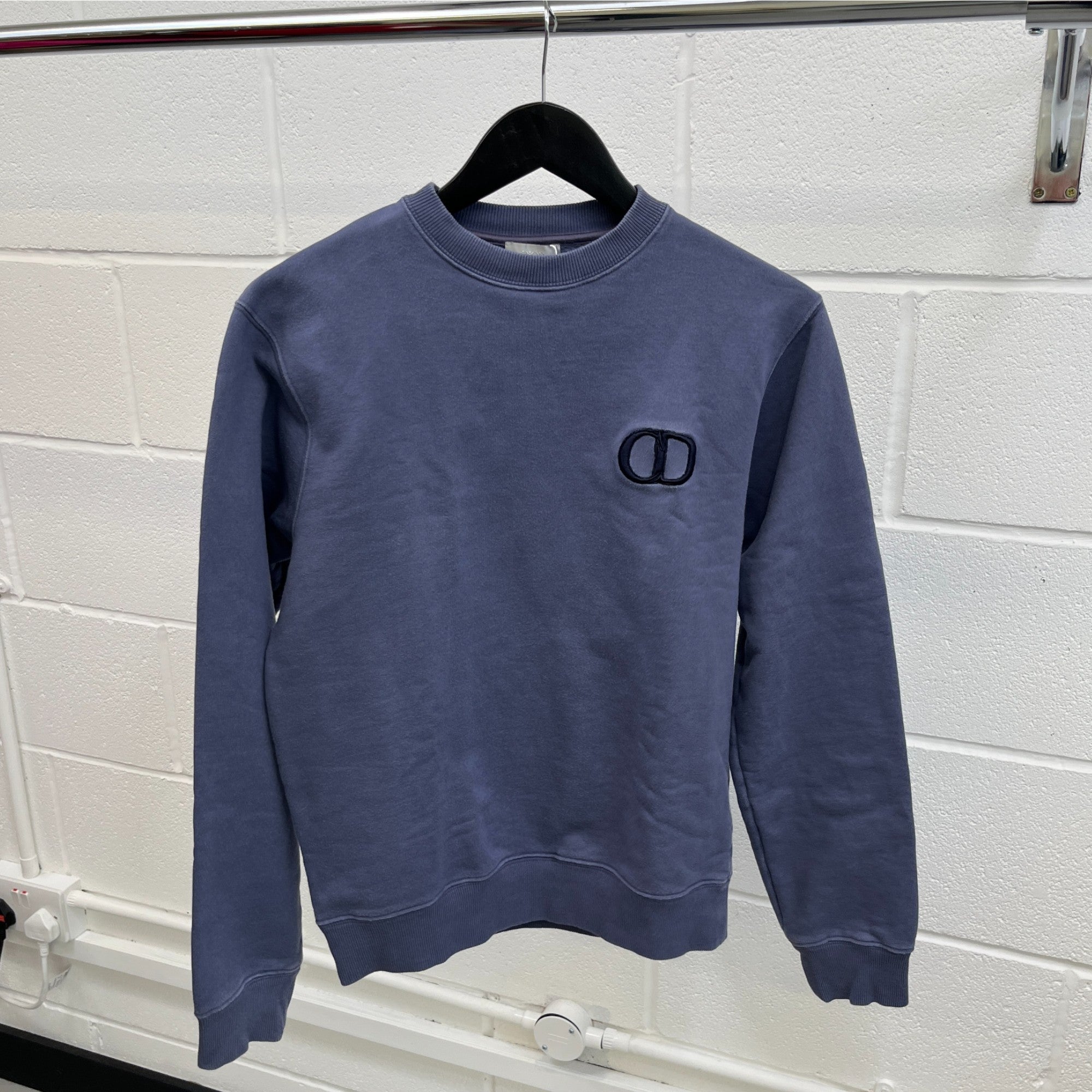 Men's Cd Embroidered Icon Sweatshirt Purple Size XS