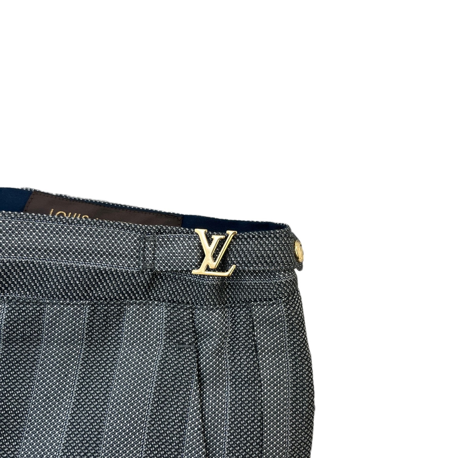 Men's Lv Striped Trousers Grey Size IT 44 / UK 28