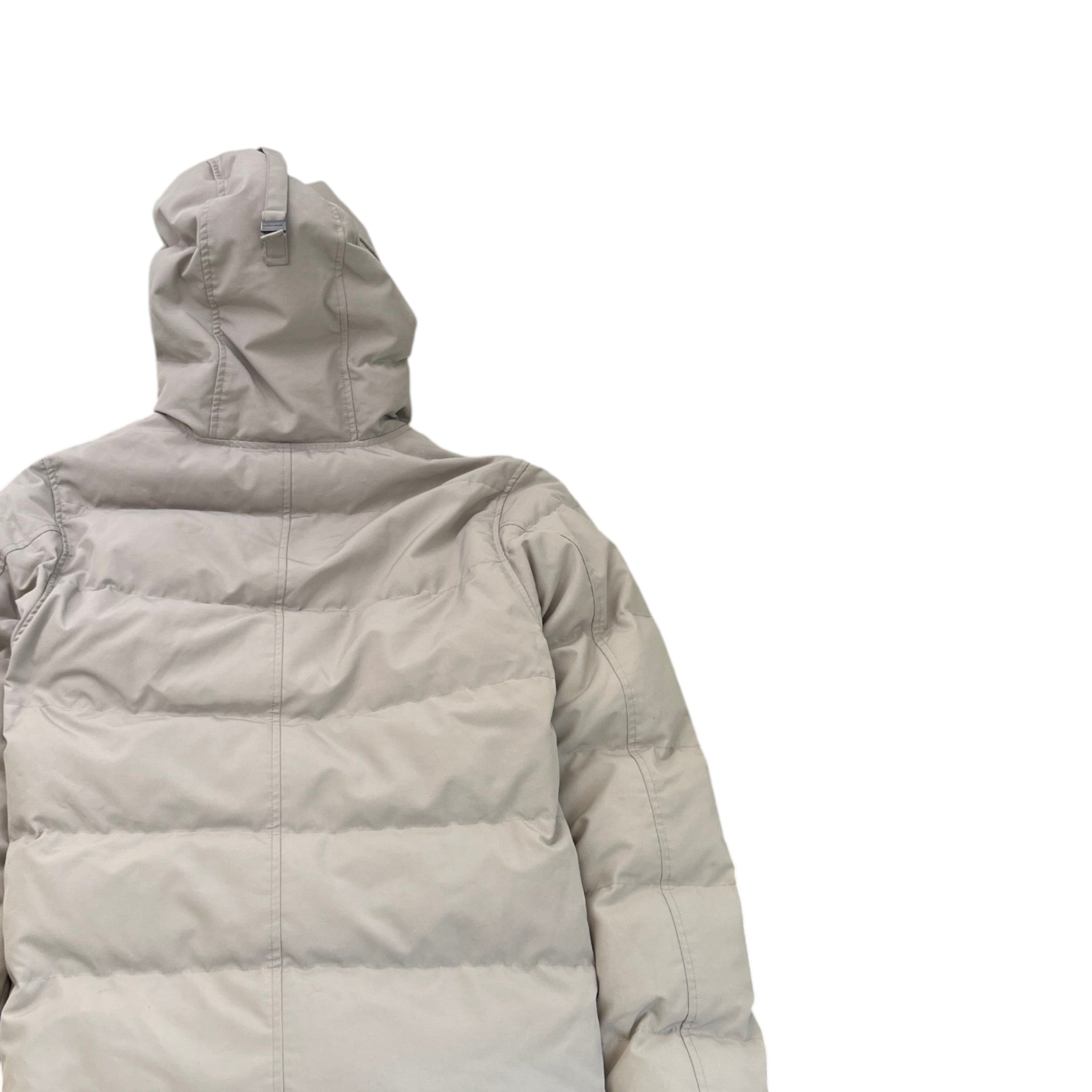Men's Carson Fur Limestone Down Jacket Beige Size M