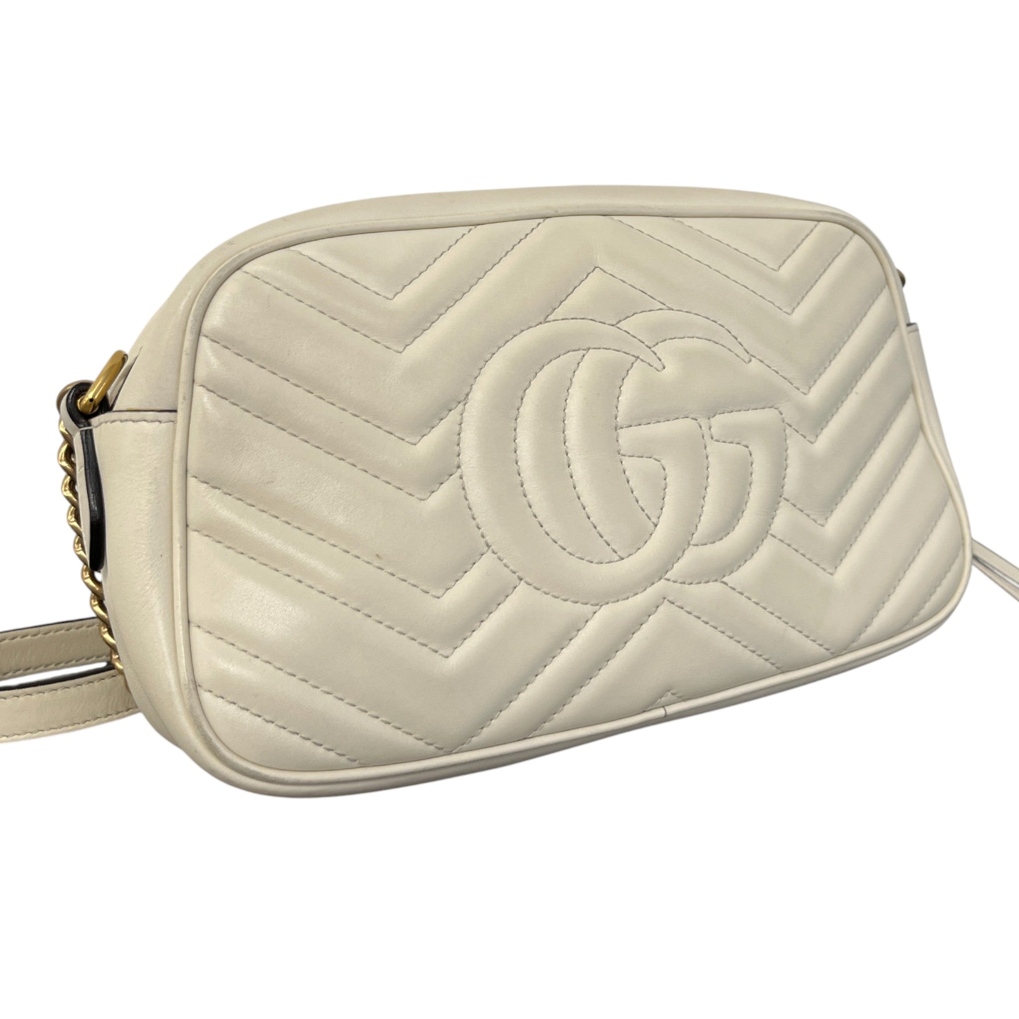 Women's Gg Marmont Camera Bag Cream