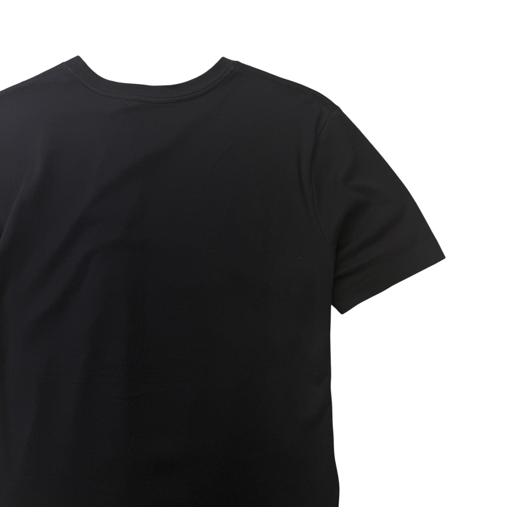 Men's Logo Pocket Print T-Shirt Black Size S