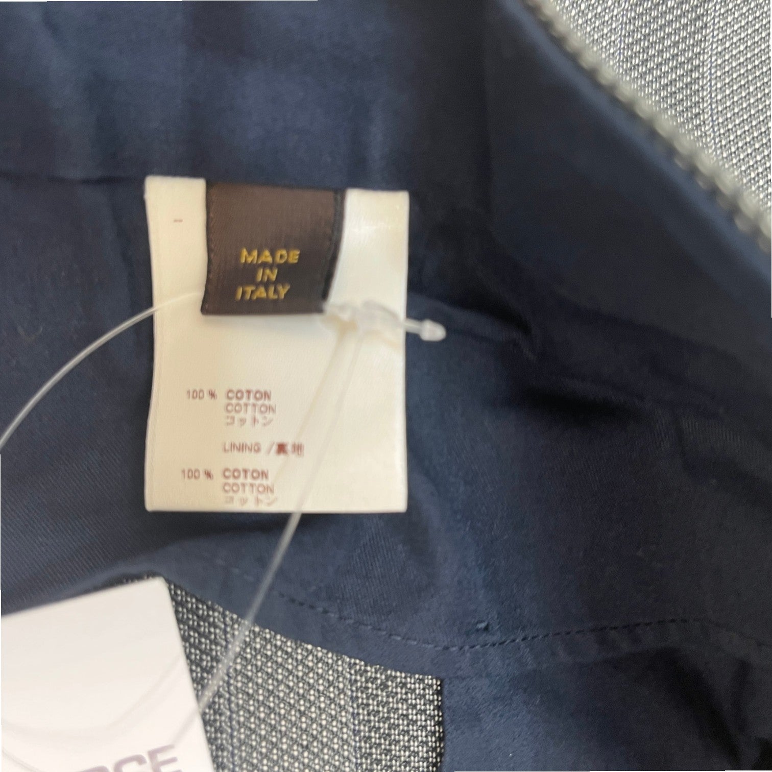 Men's Lv Striped Trousers Grey Size IT 44 / UK 28
