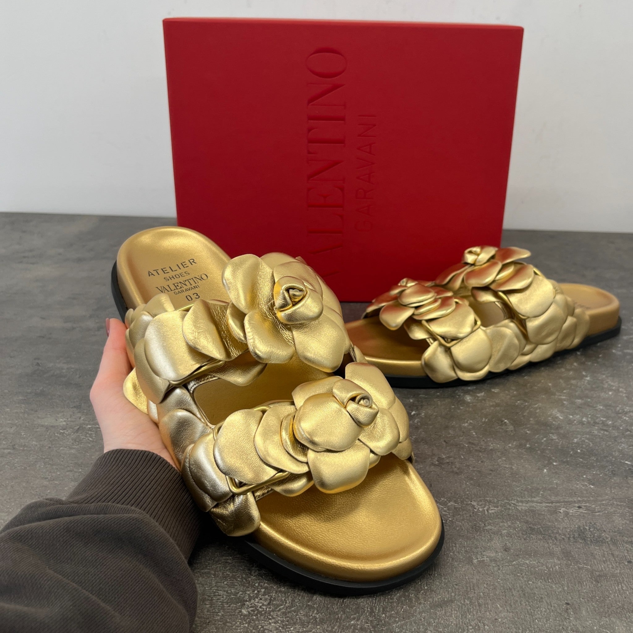 Women's Atelier 03 Rose Edition Sandals Gold Size EU 41 / UK 8