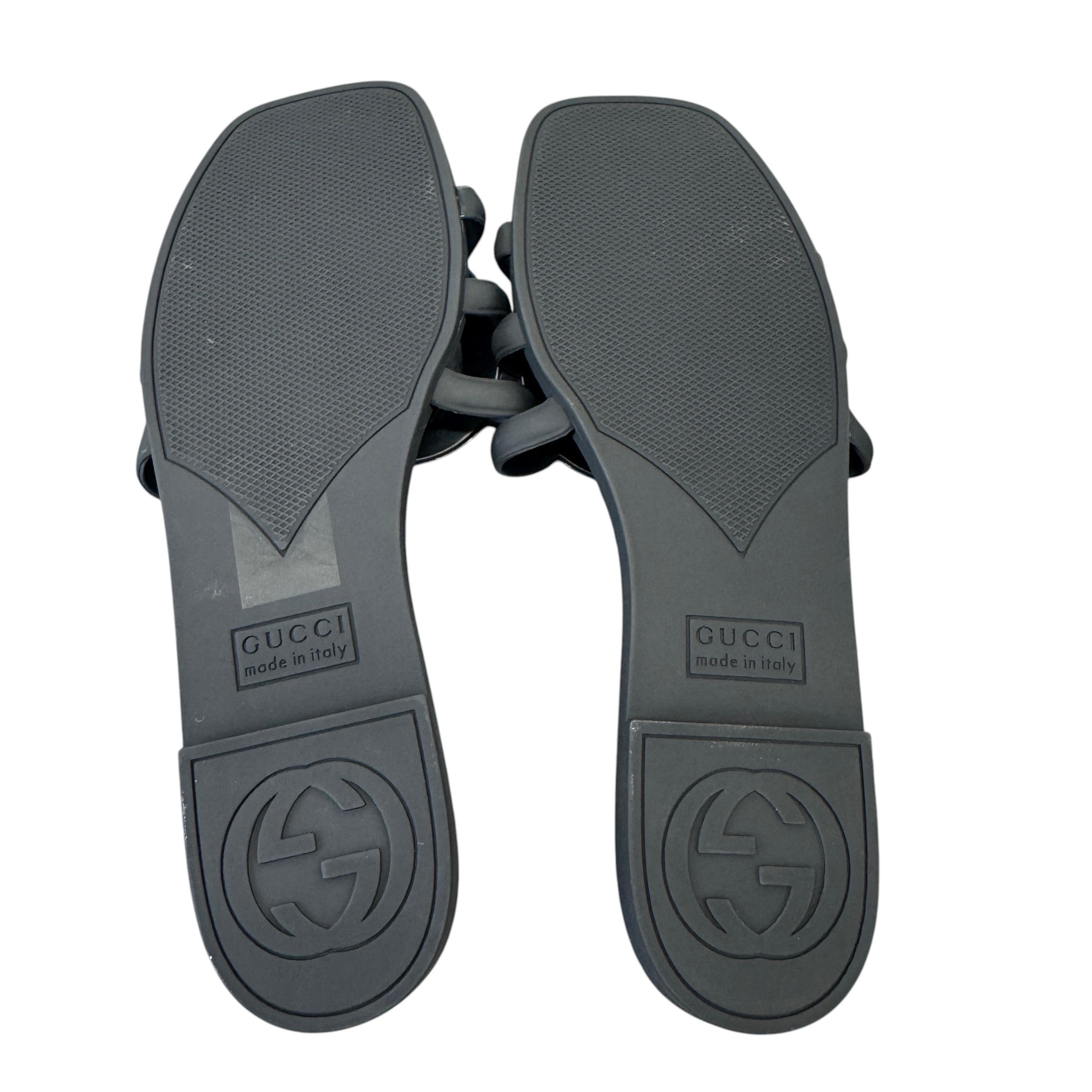 Women's Interlocking G Slides Black Size EU 39 / UK 6