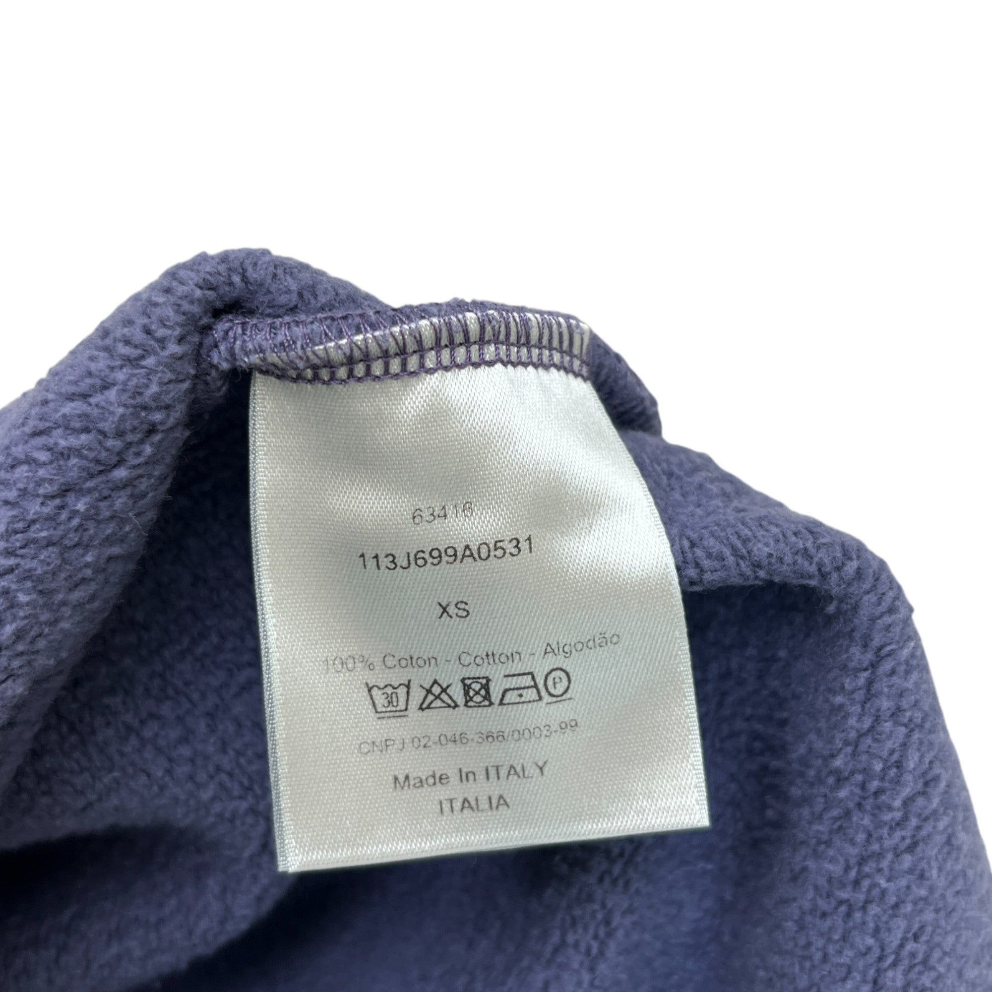 Men's Cd Embroidered Icon Sweatshirt Purple Size XS