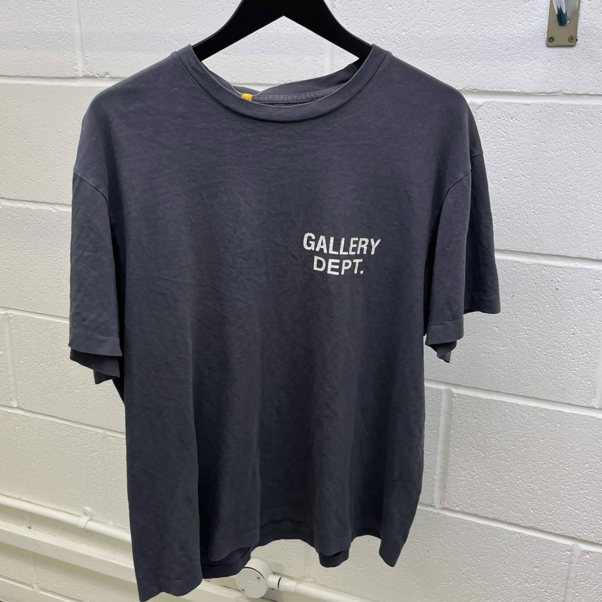 Men's Vintage Souvenir Logo T-Shirt Grey Size L