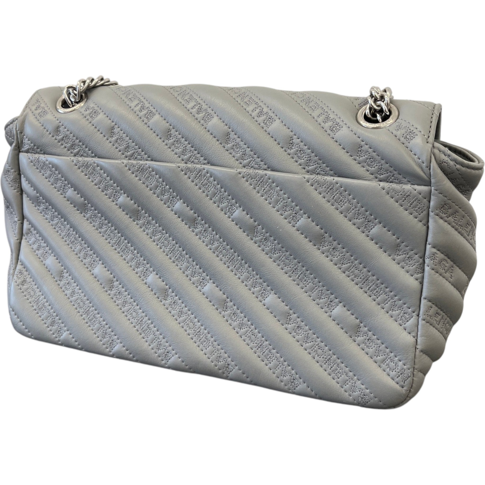Women's Bb Quilted Embossed Bag Grey