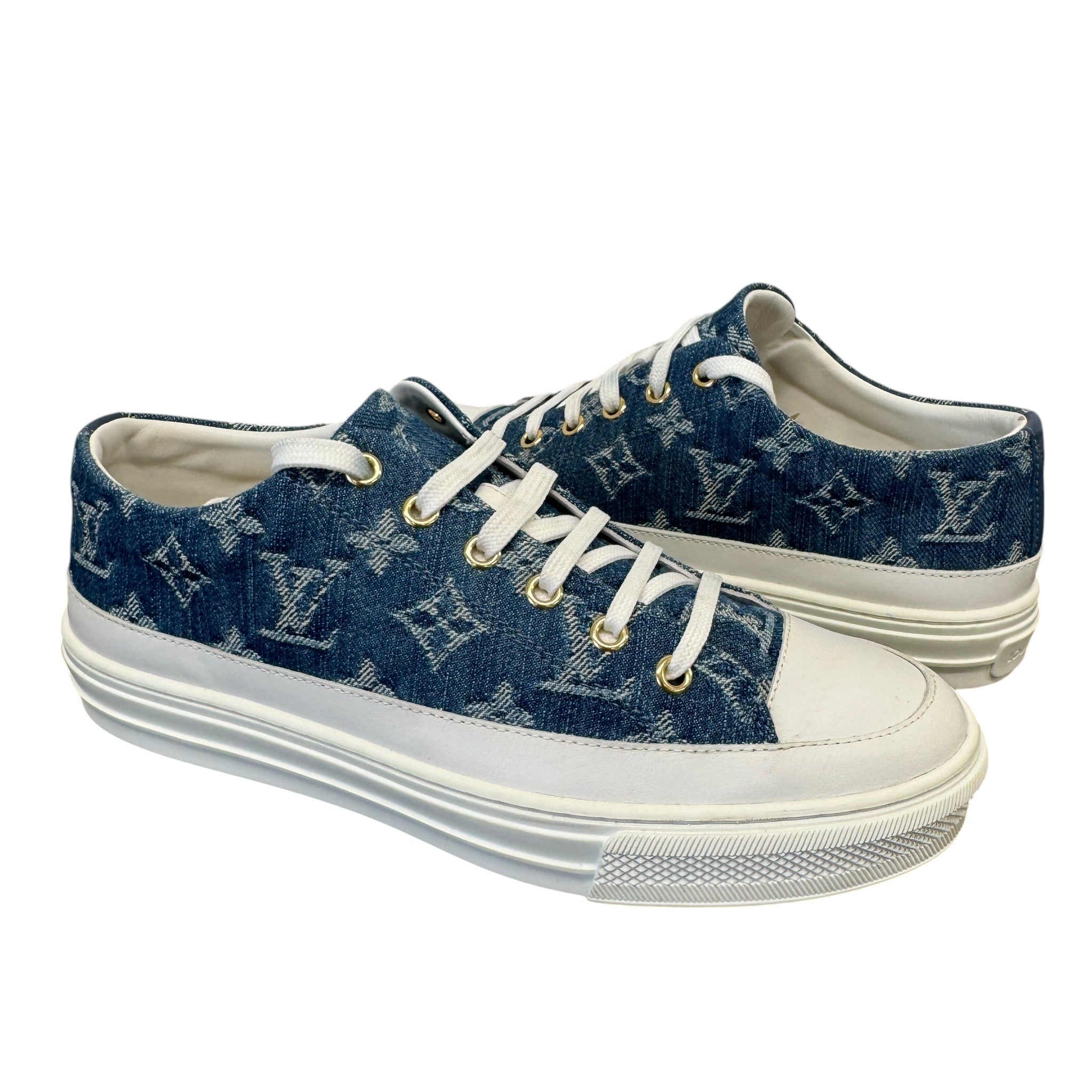 Women's Monogram Stellar Low Trainers Blue Size EU 37.5 / UK 4.5