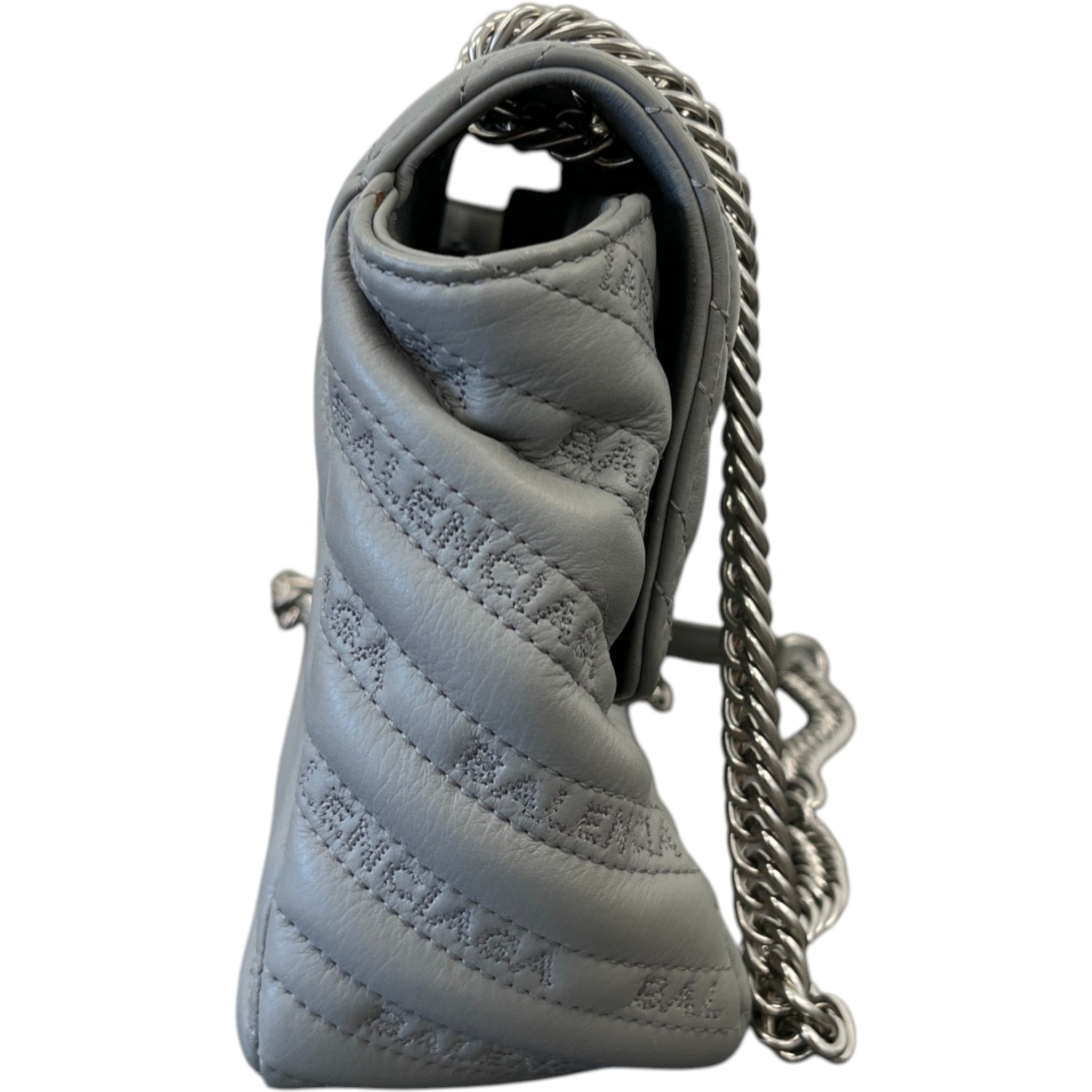 Women's Bb Quilted Embossed Bag Grey