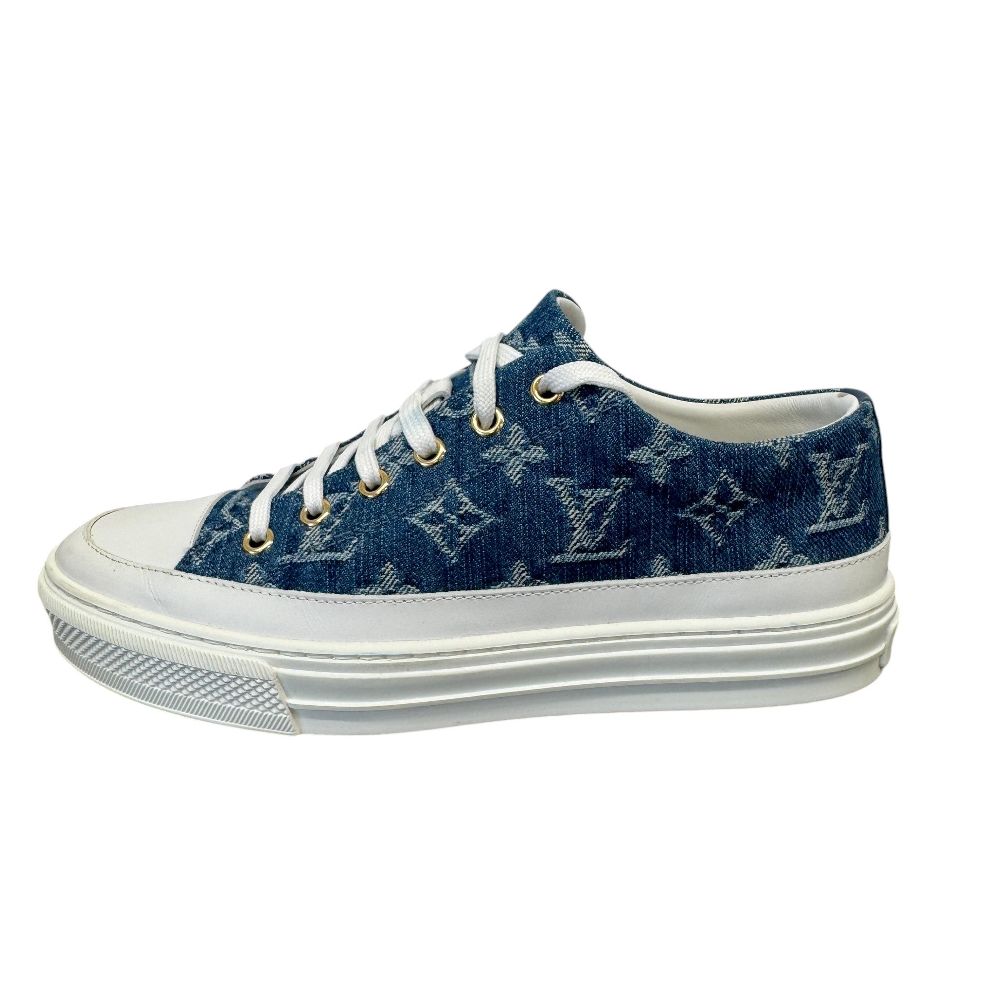Women's Monogram Stellar Low Trainers Blue Size EU 37.5 / UK 4.5