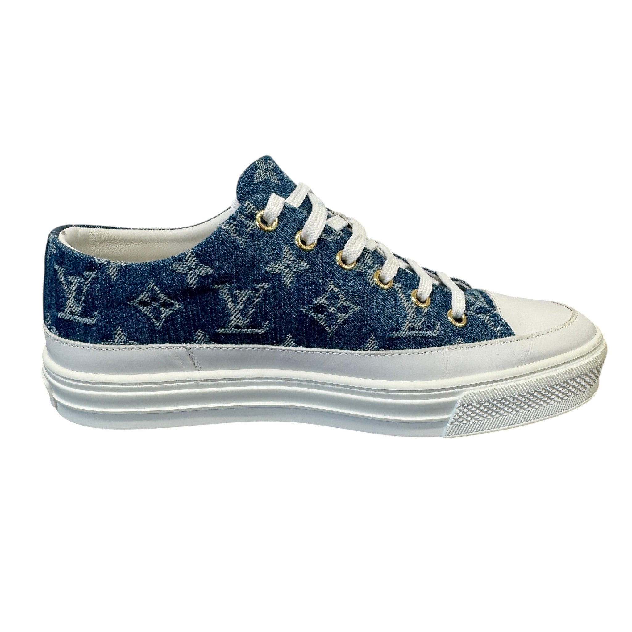 Women's Monogram Stellar Low Trainers Blue Size EU 37.5 / UK 4.5