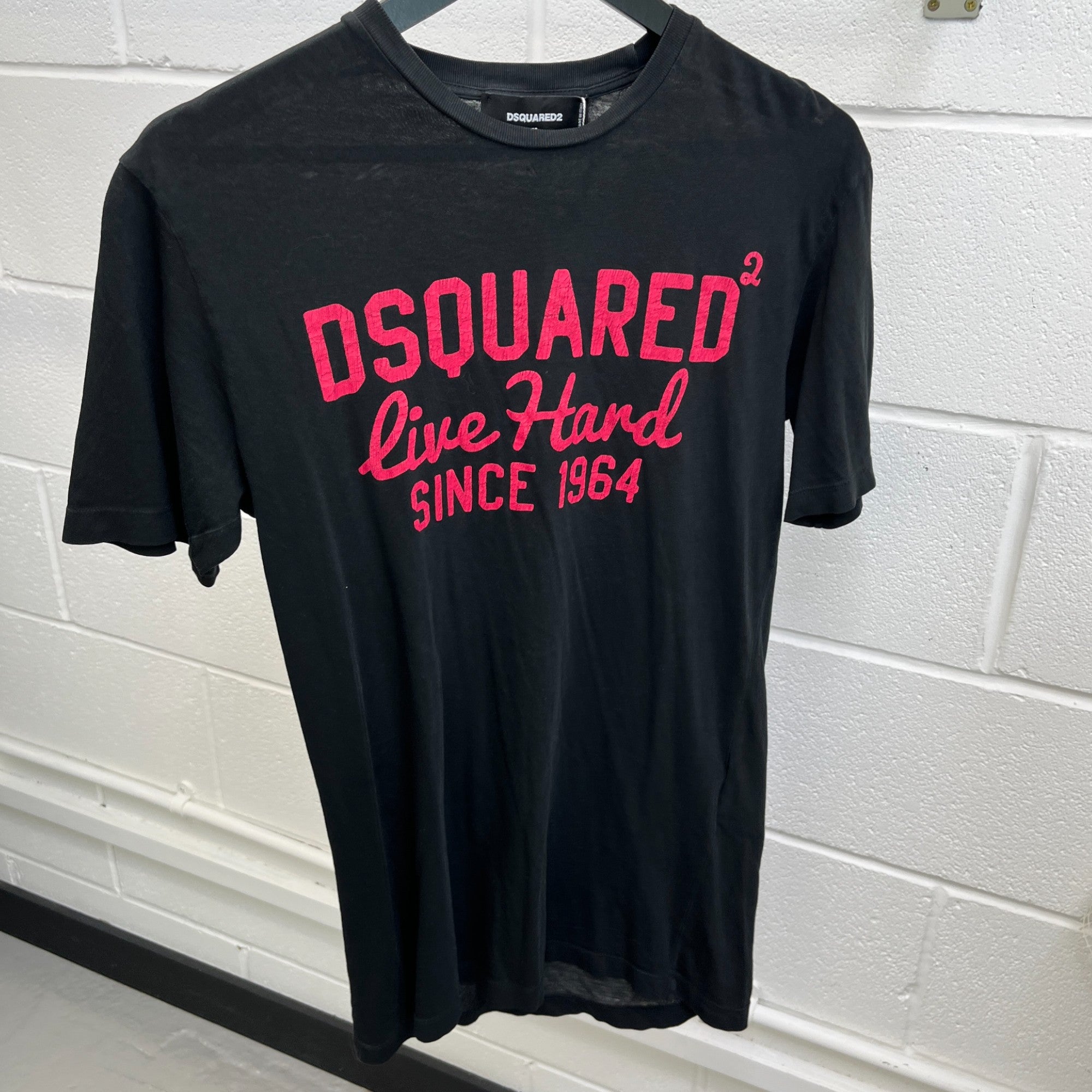 Men's Logo Print T-Shirt Black Size M