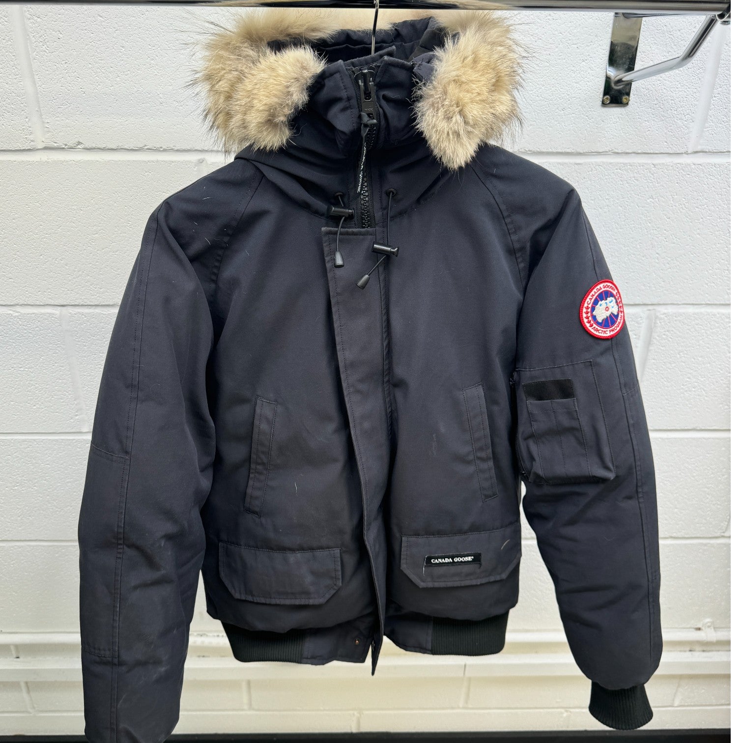 Men's Chilliwack Bomber Down Jacket Grey Size S