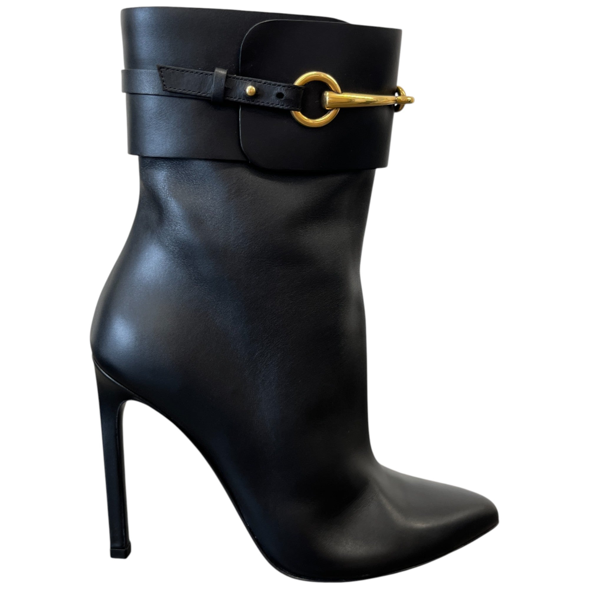 Women's Horsebit Ankle Boots Black Size EU 37 / UK 4