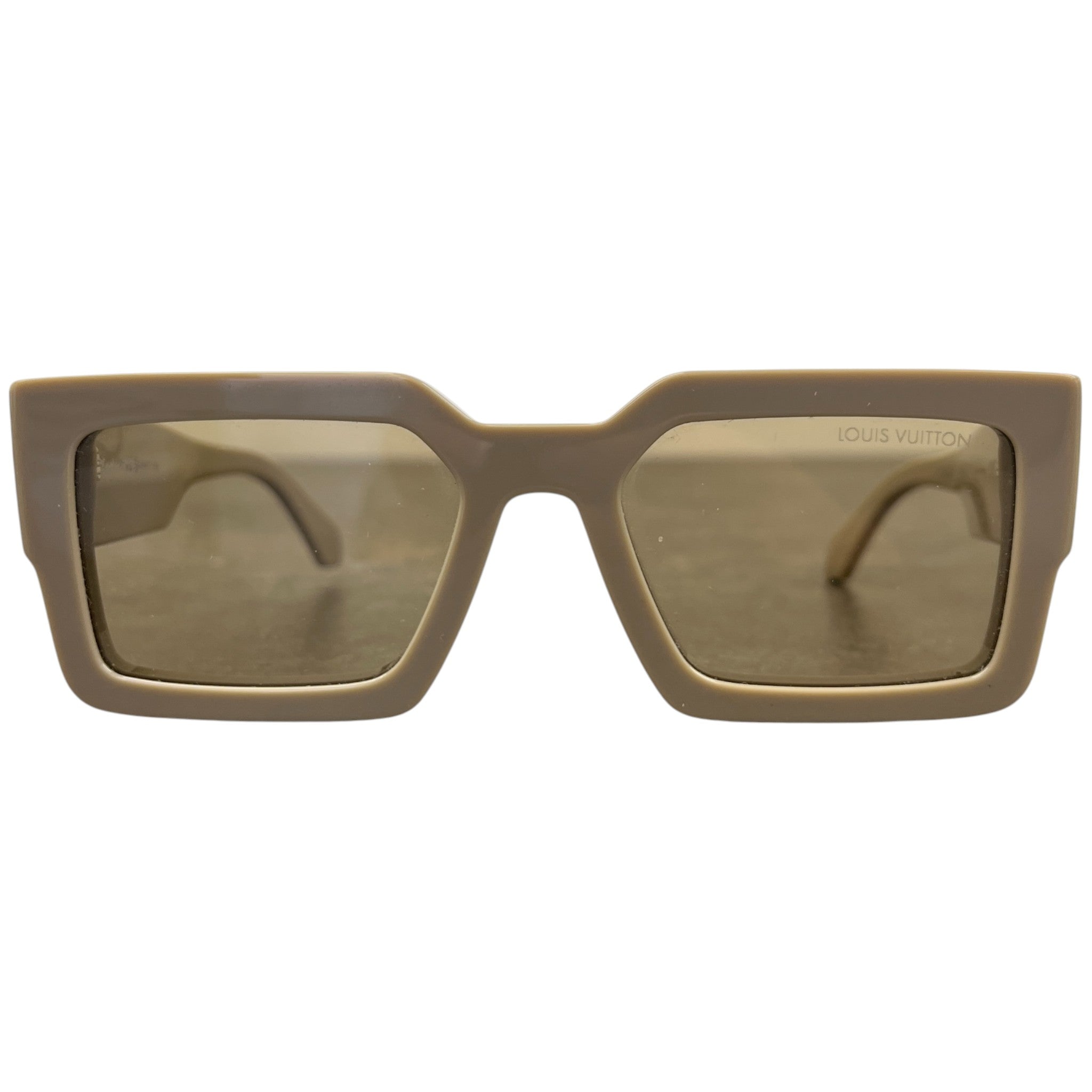 Men's Clash Square Sunglasses Beige