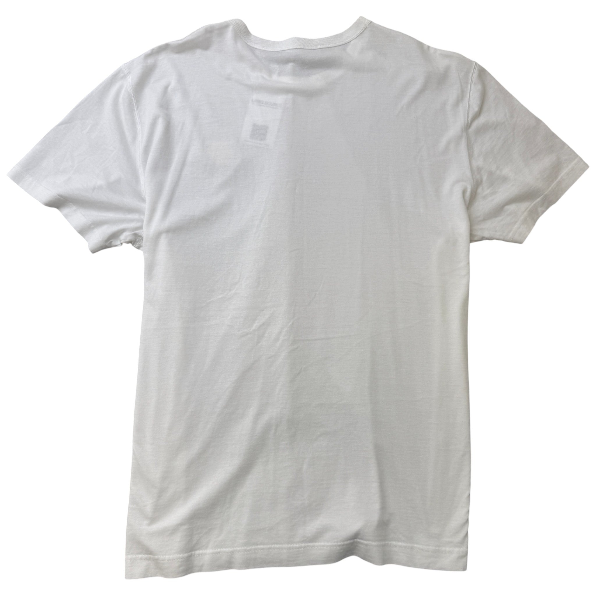 Men's Plaque Logo T-Shirt White Size XXXL