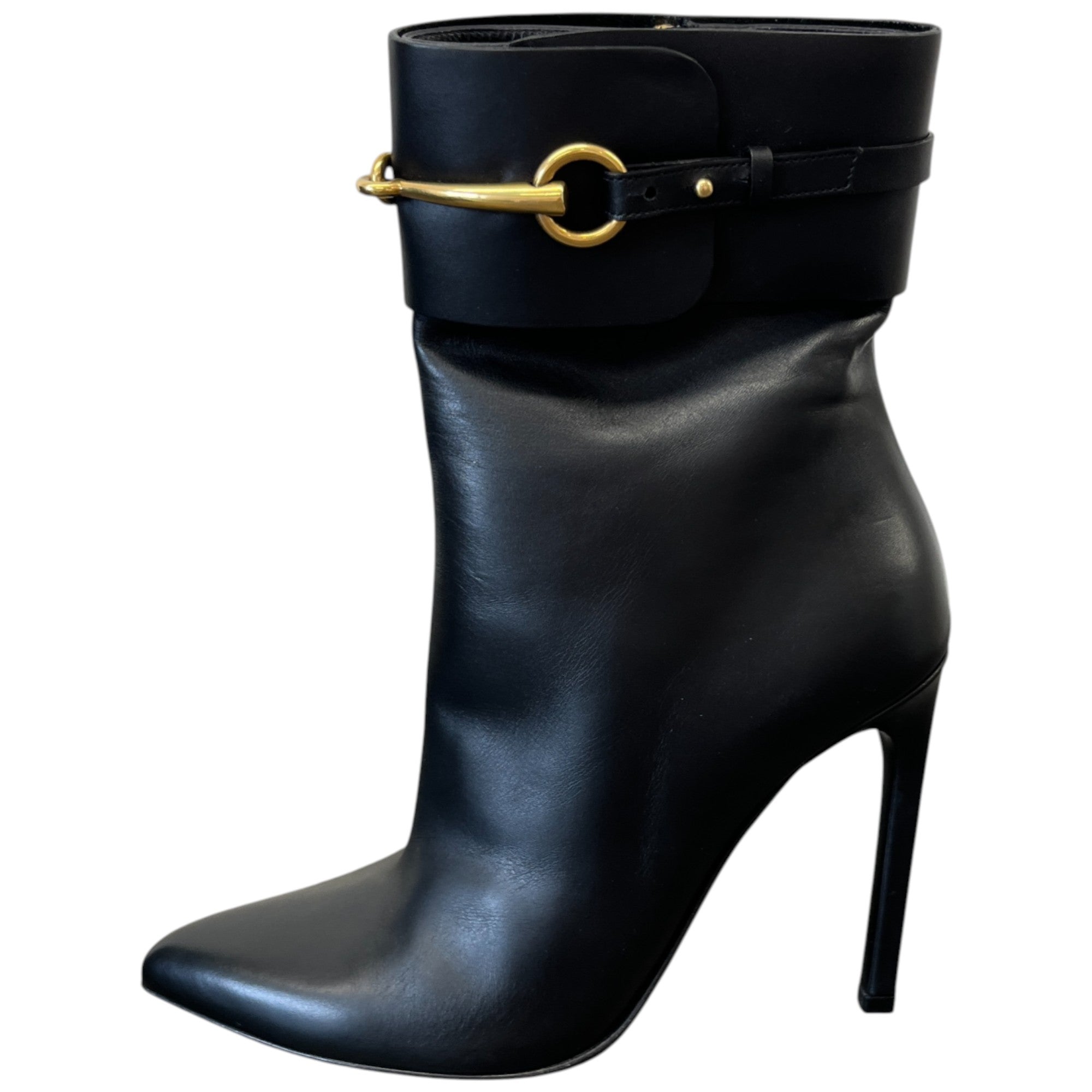 Women's Horsebit Ankle Boots Black Size EU 37 / UK 4