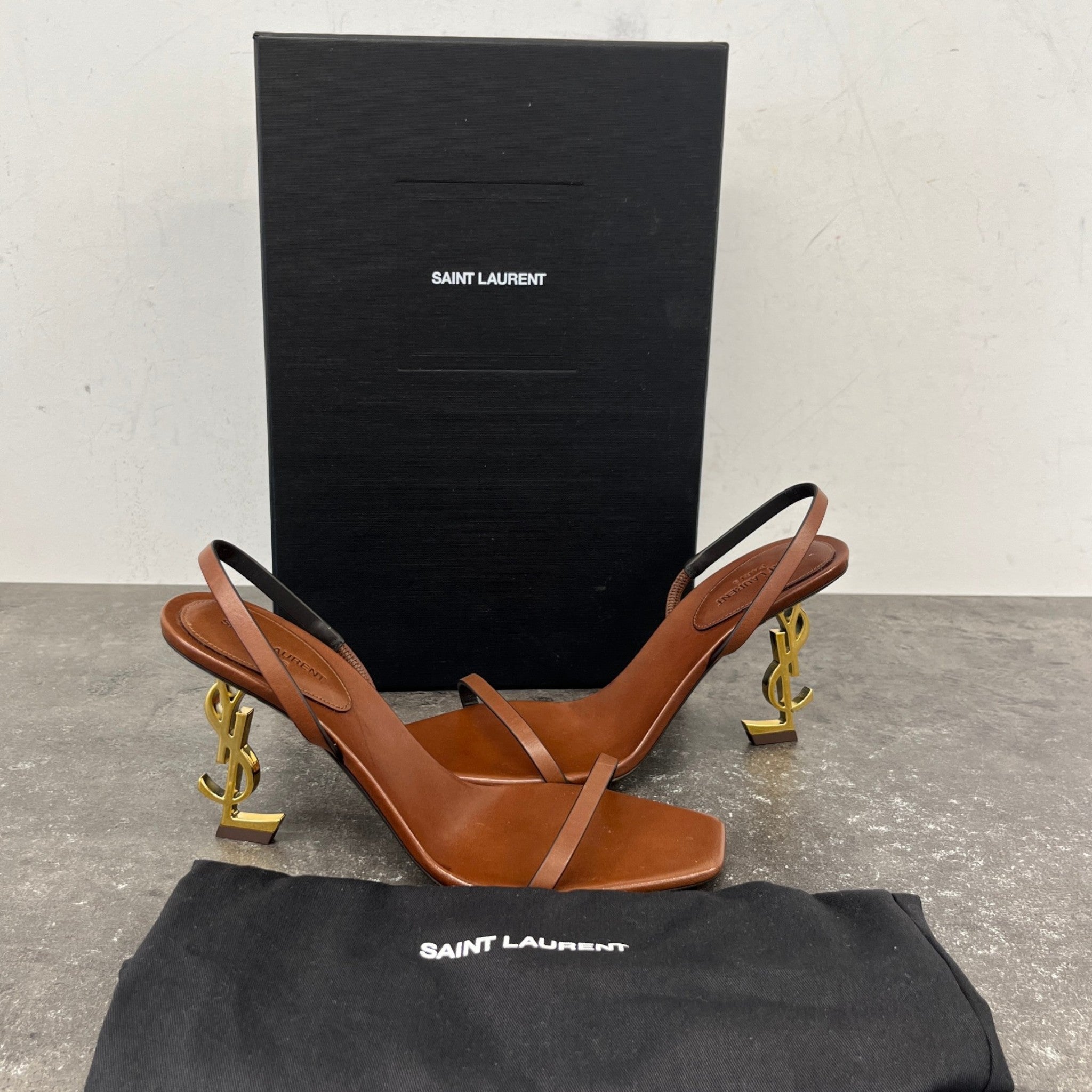 Women's Opyum 85 Slingback Heels Brown Size EU 37 / UK 4