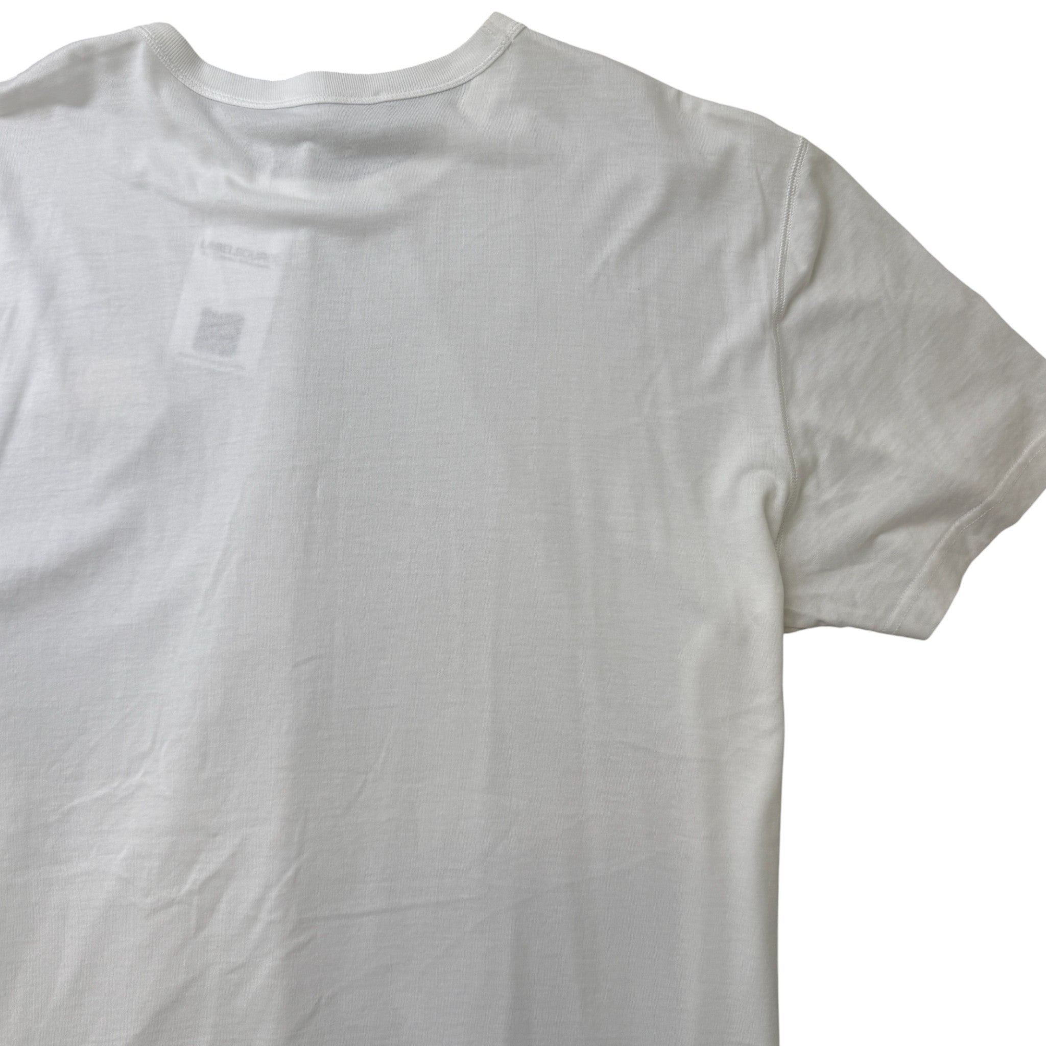 Men's Plaque Logo T-Shirt White Size XXXL