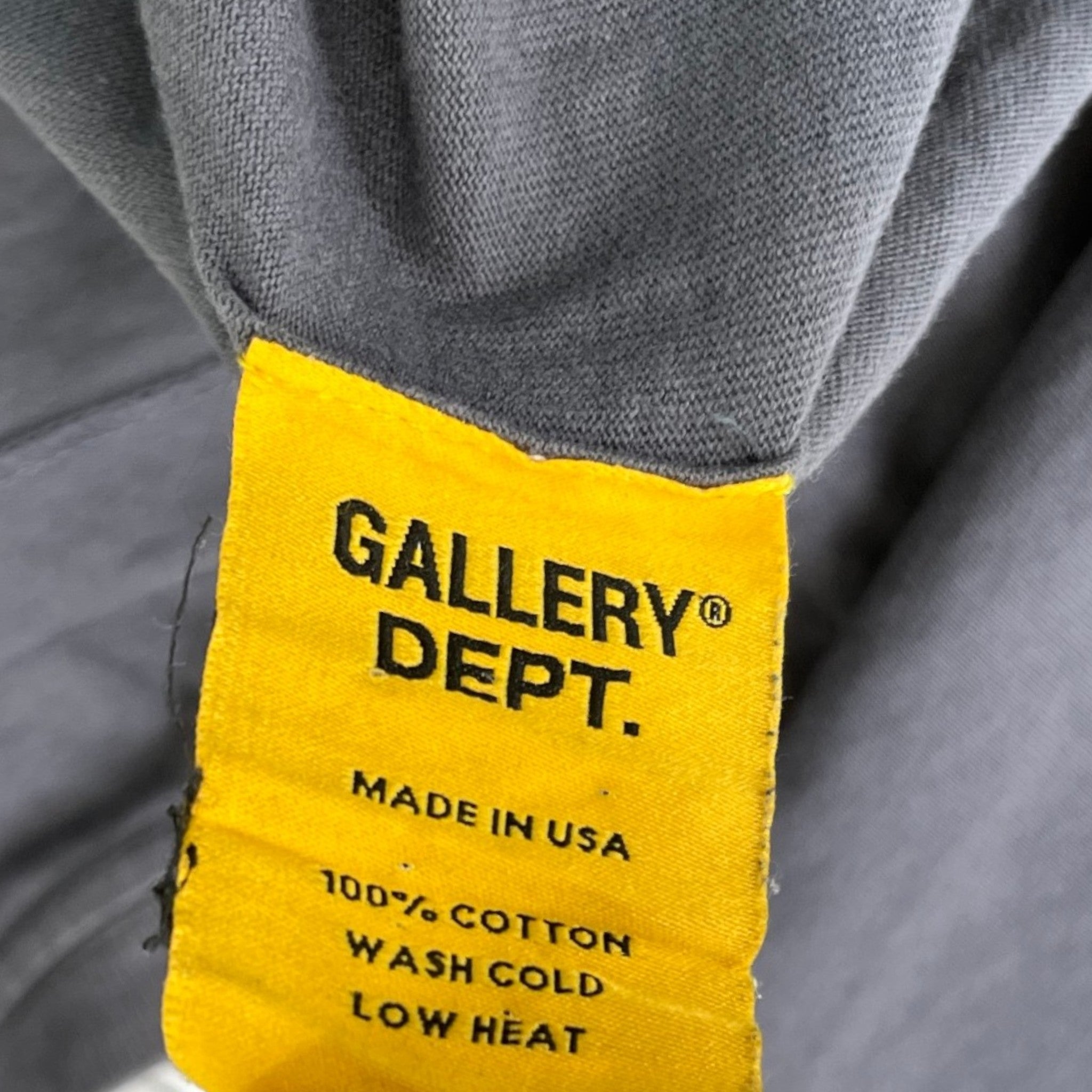Men's Vintage Souvenir Logo T-Shirt Grey Size L
