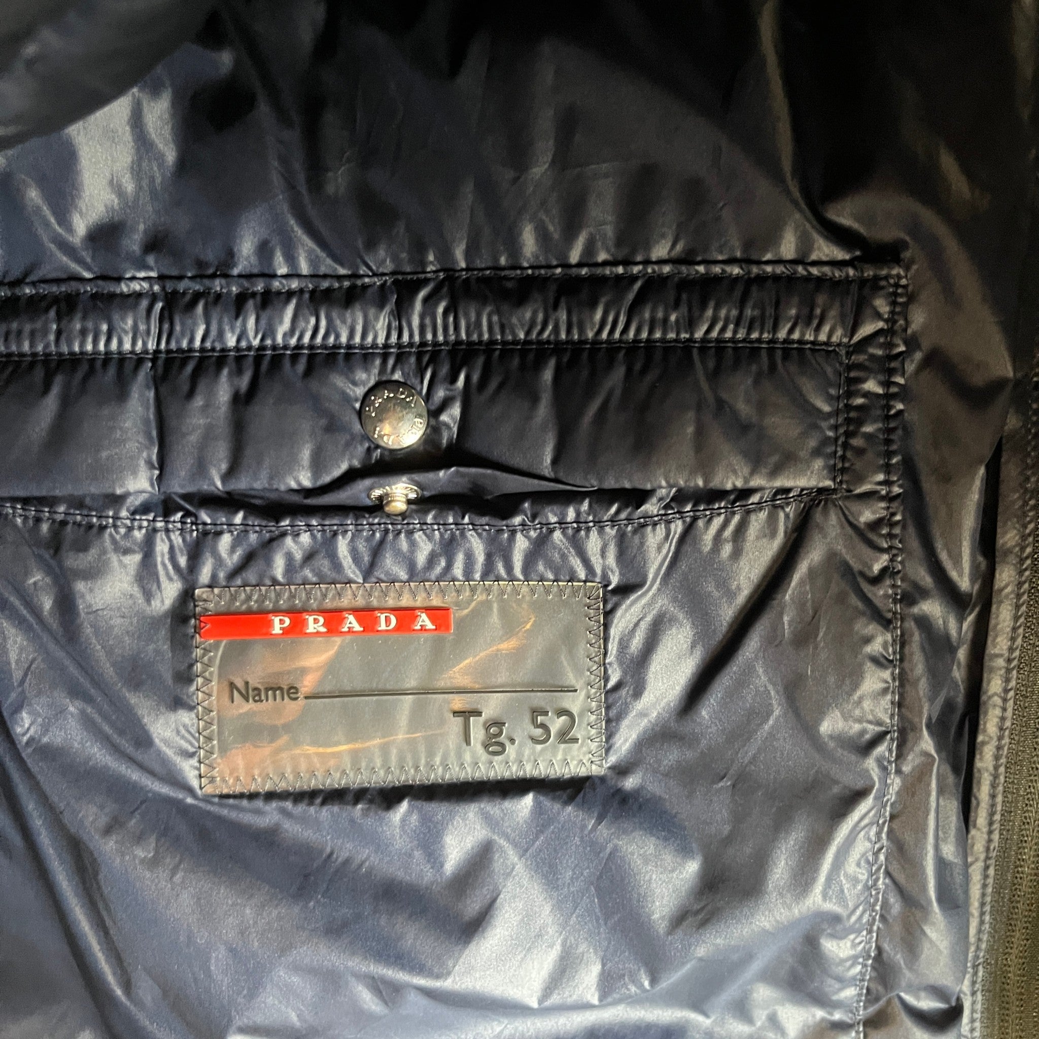 Men's Plaque Logo Gilet Navy Size IT 52 / XL