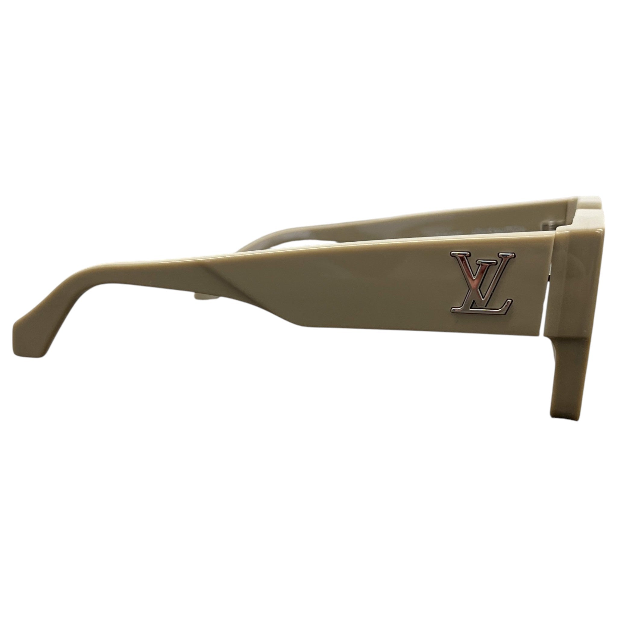 Men's Clash Square Sunglasses Beige