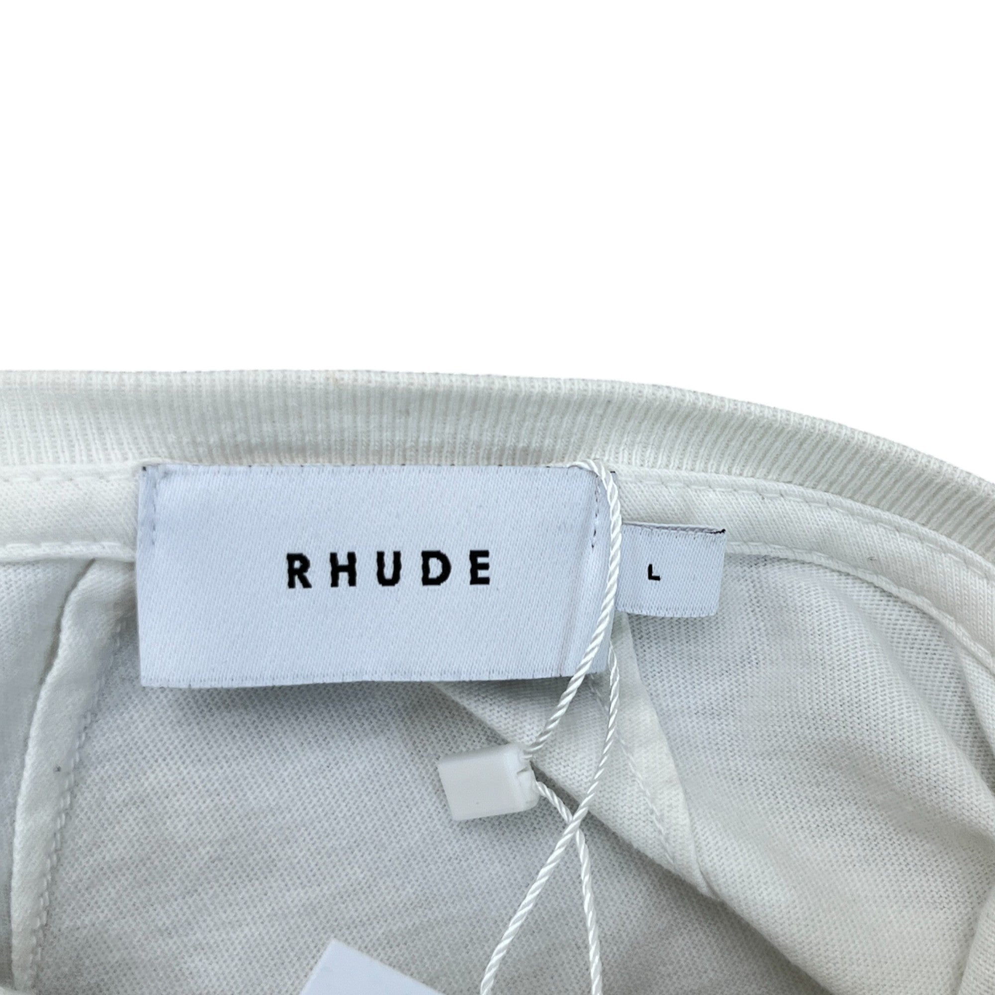 Men's Tiger Print T-Shirt White Size L