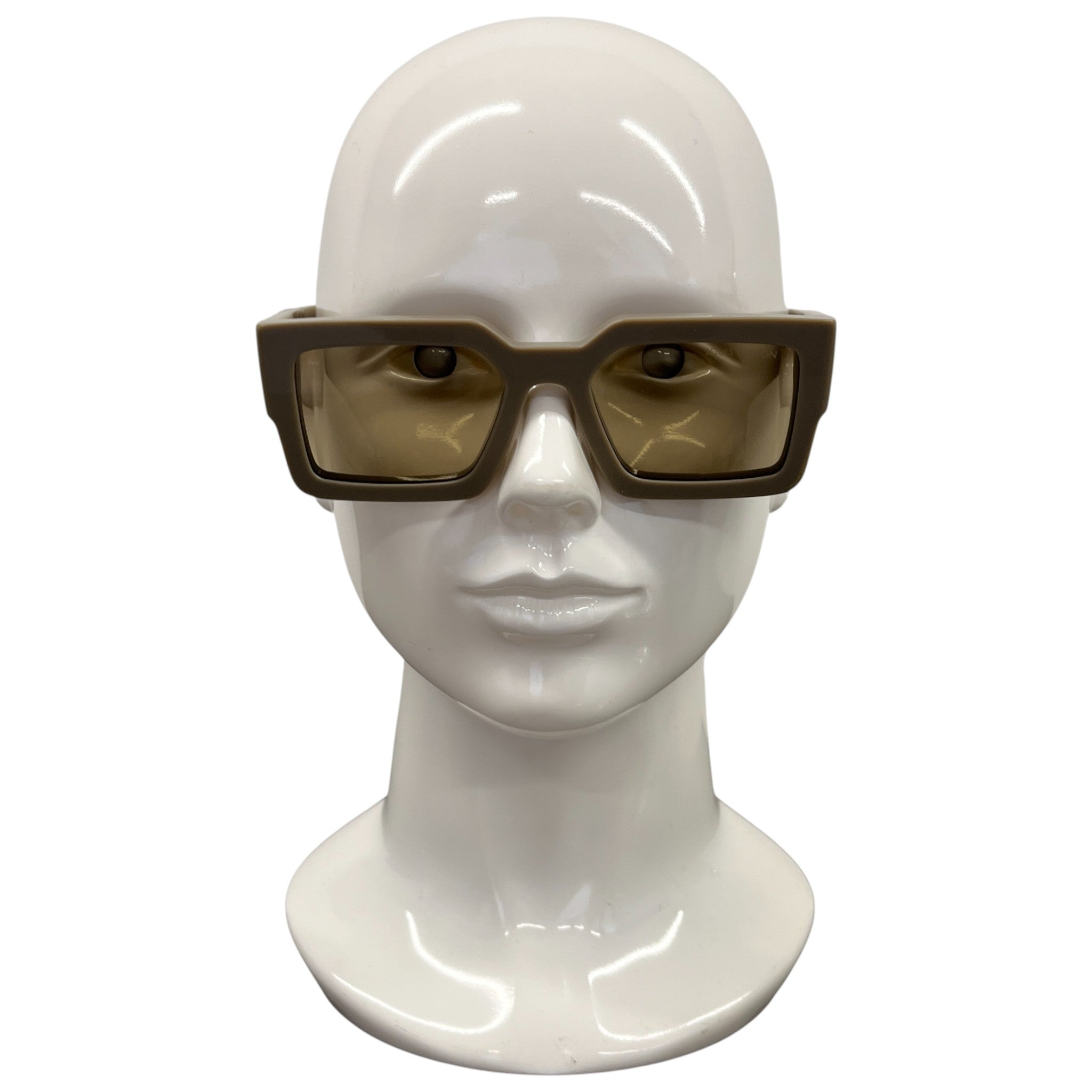 Men's Clash Square Sunglasses Beige