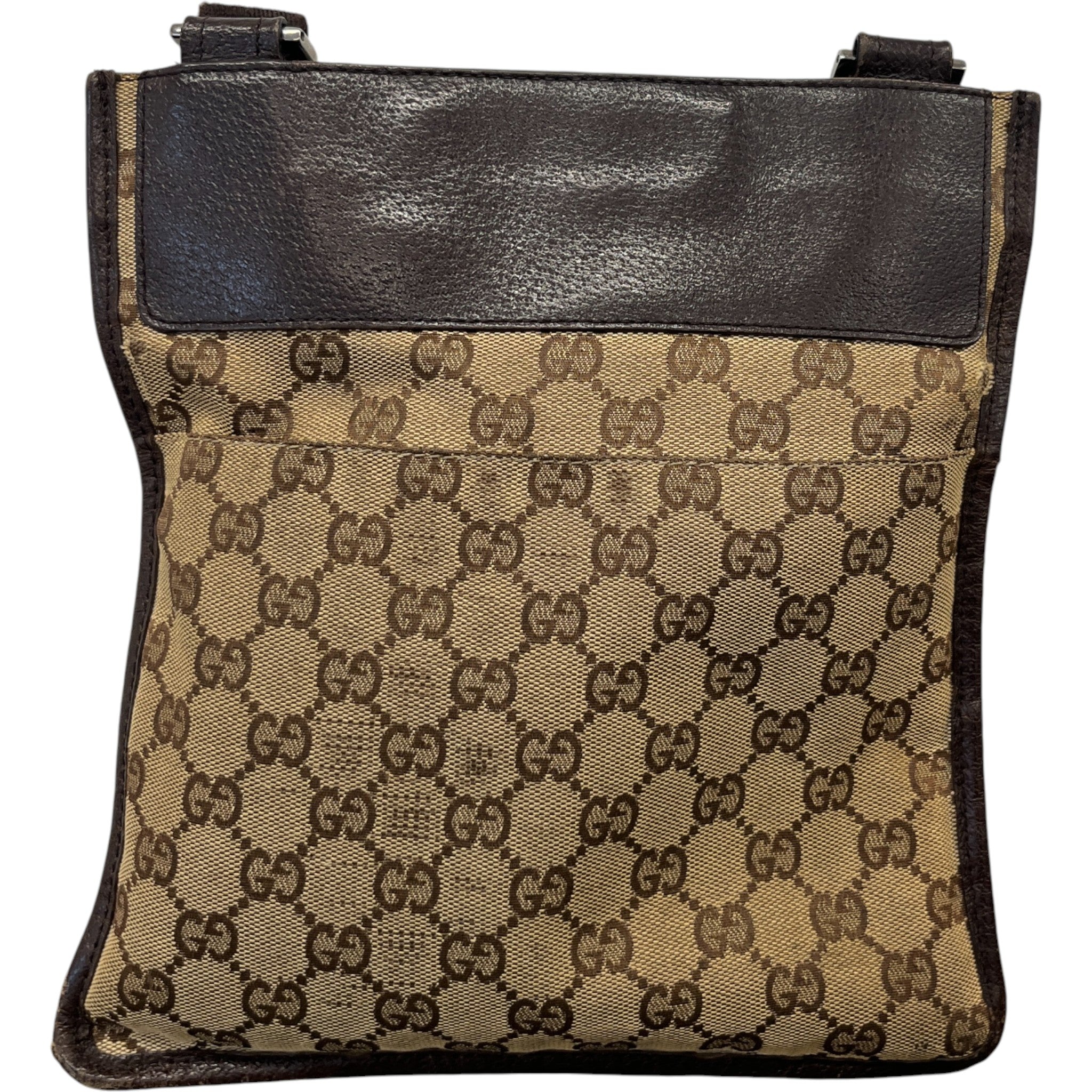 Women's Vintage Gg Monogram Messenger Bag Brown