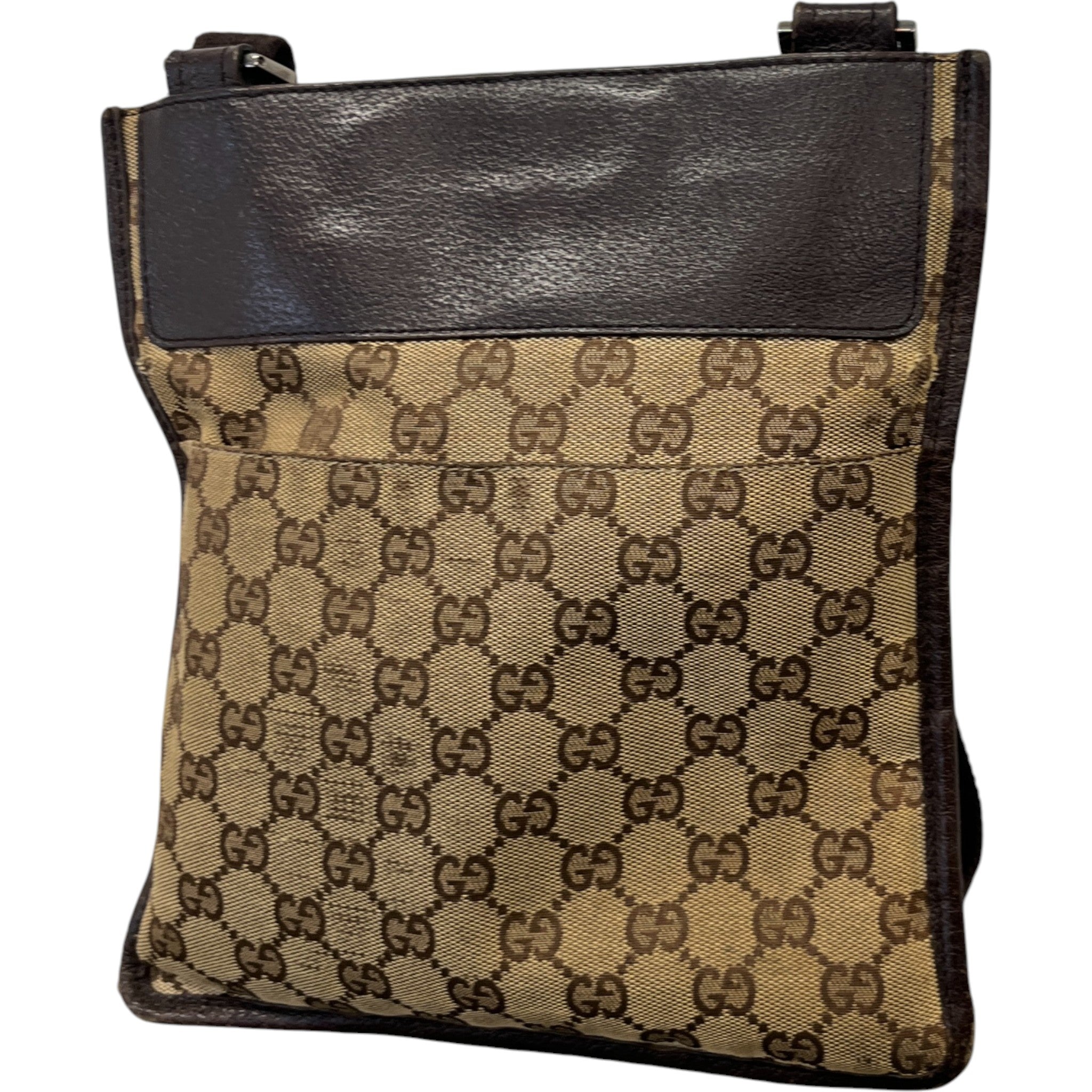 Women's Vintage Gg Monogram Messenger Bag Brown