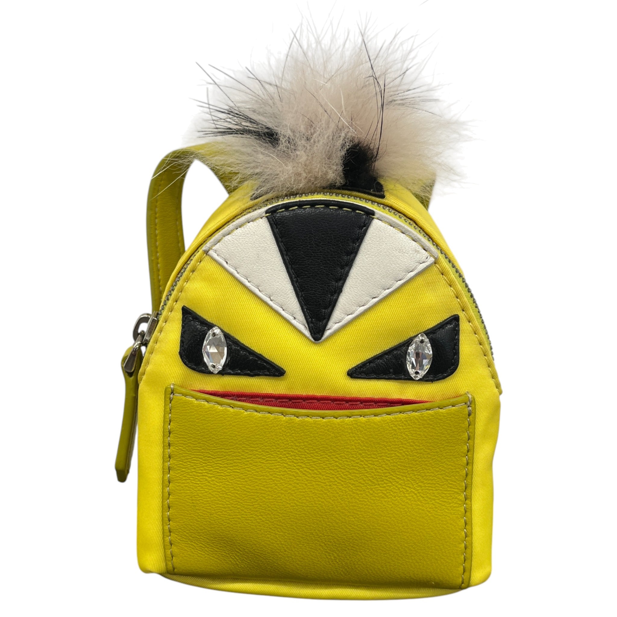 Women's Monster Bag Charm Keyring Yellow