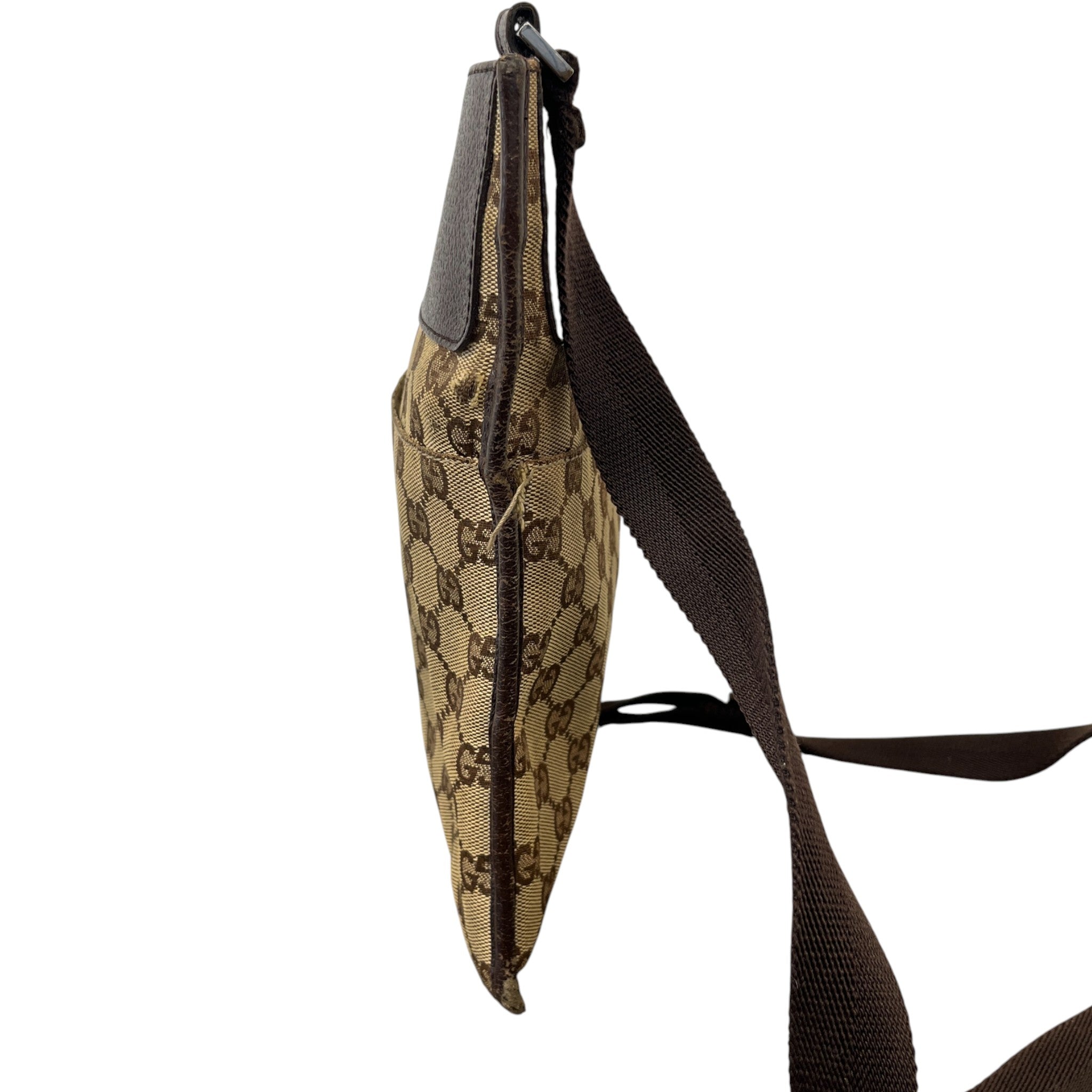 Women's Vintage Gg Monogram Messenger Bag Brown