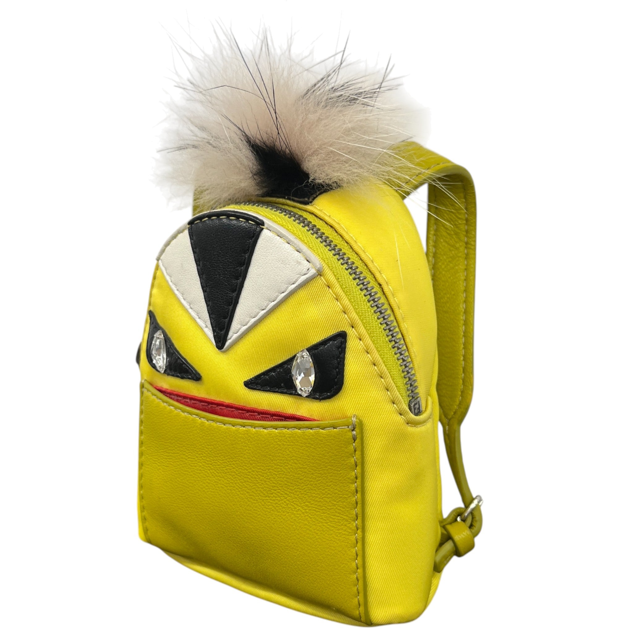 Women's Monster Bag Charm Keyring Yellow