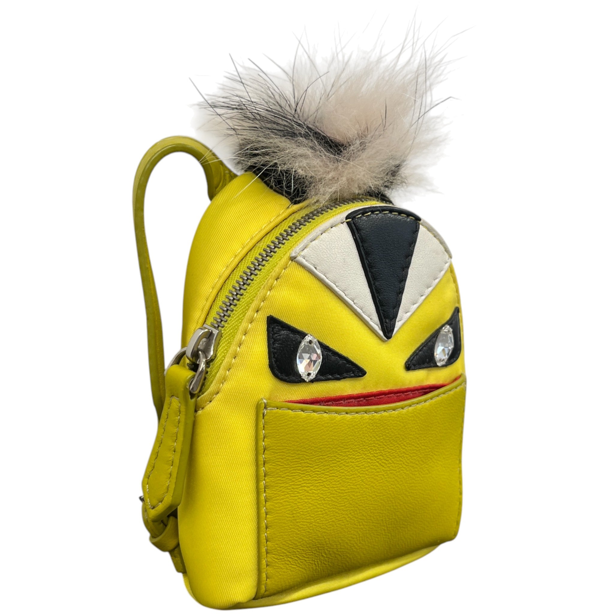 Women's Monster Bag Charm Keyring Yellow