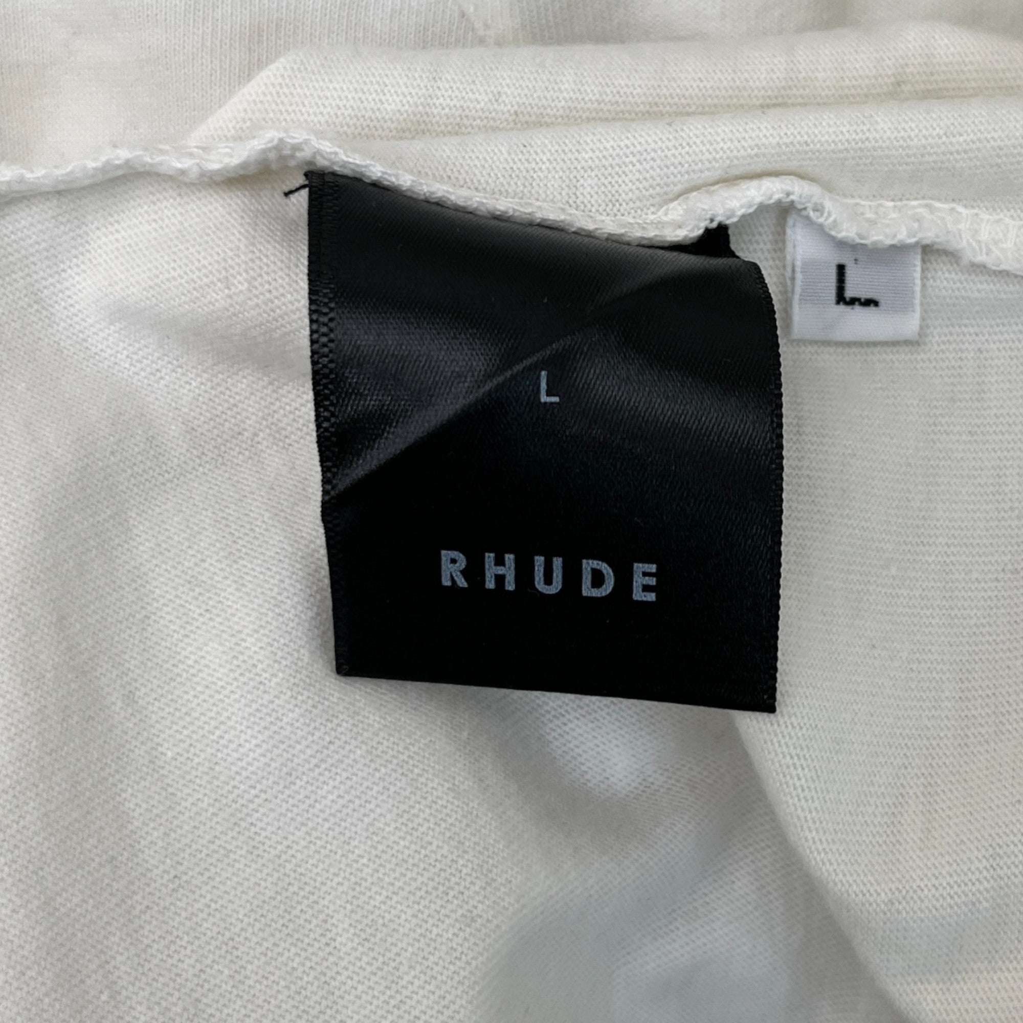 Men's Tiger Print T-Shirt White Size L