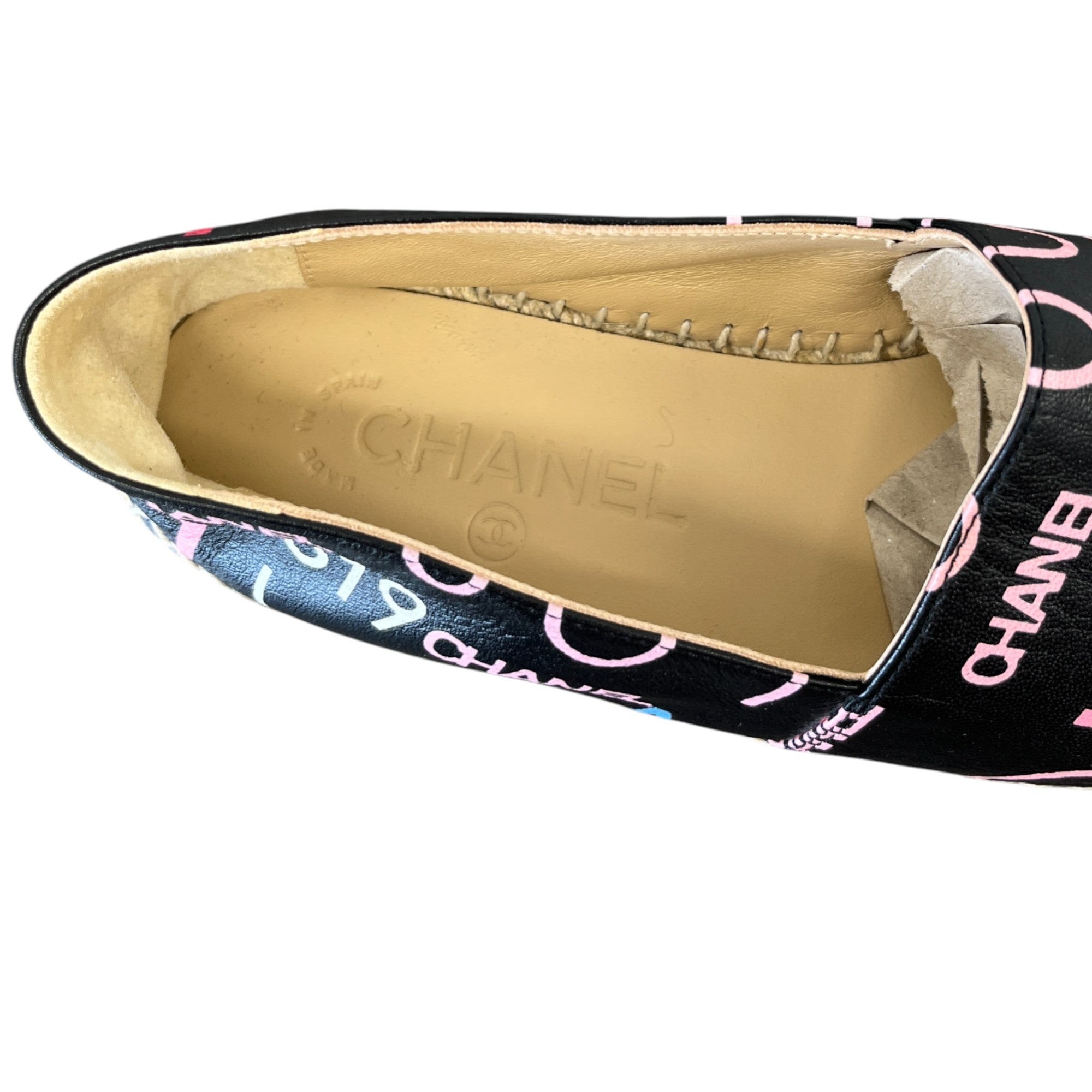 Women's Cc Logo Espadrilles Black Size EU 37 / UK 4