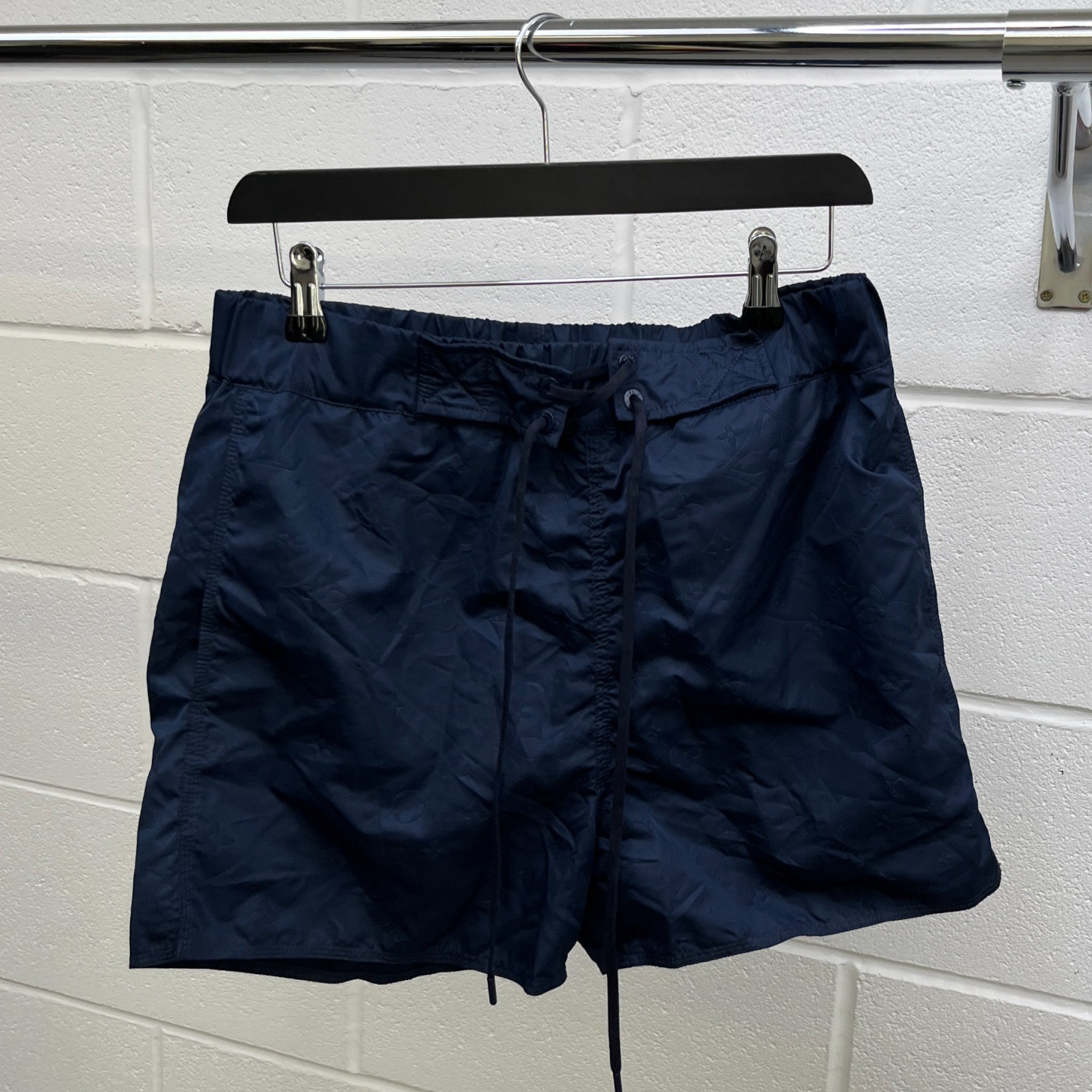 Men's Monogram 3D Pocket Swim Shorts Navy Size S