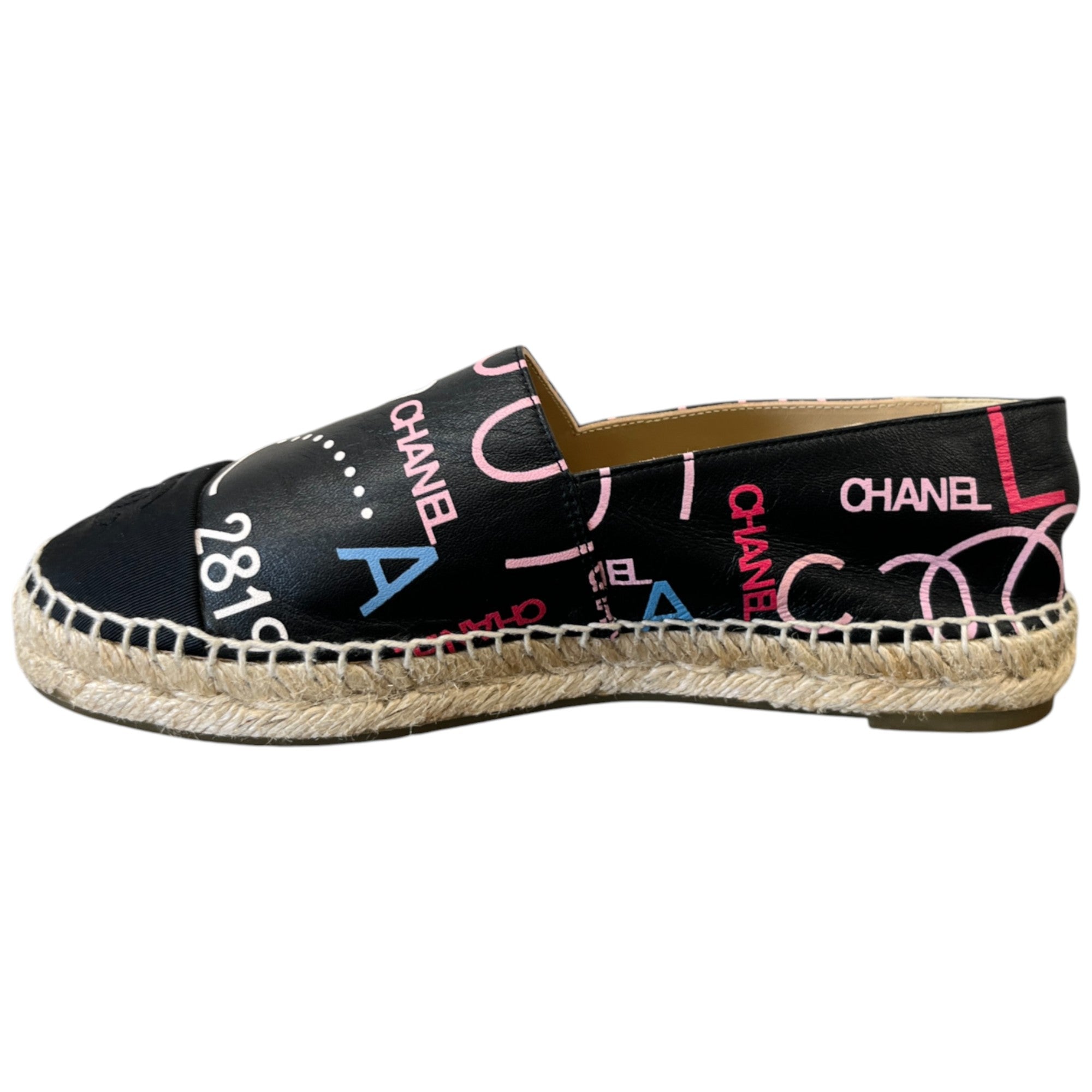 Women's Cc Logo Espadrilles Black Size EU 37 / UK 4