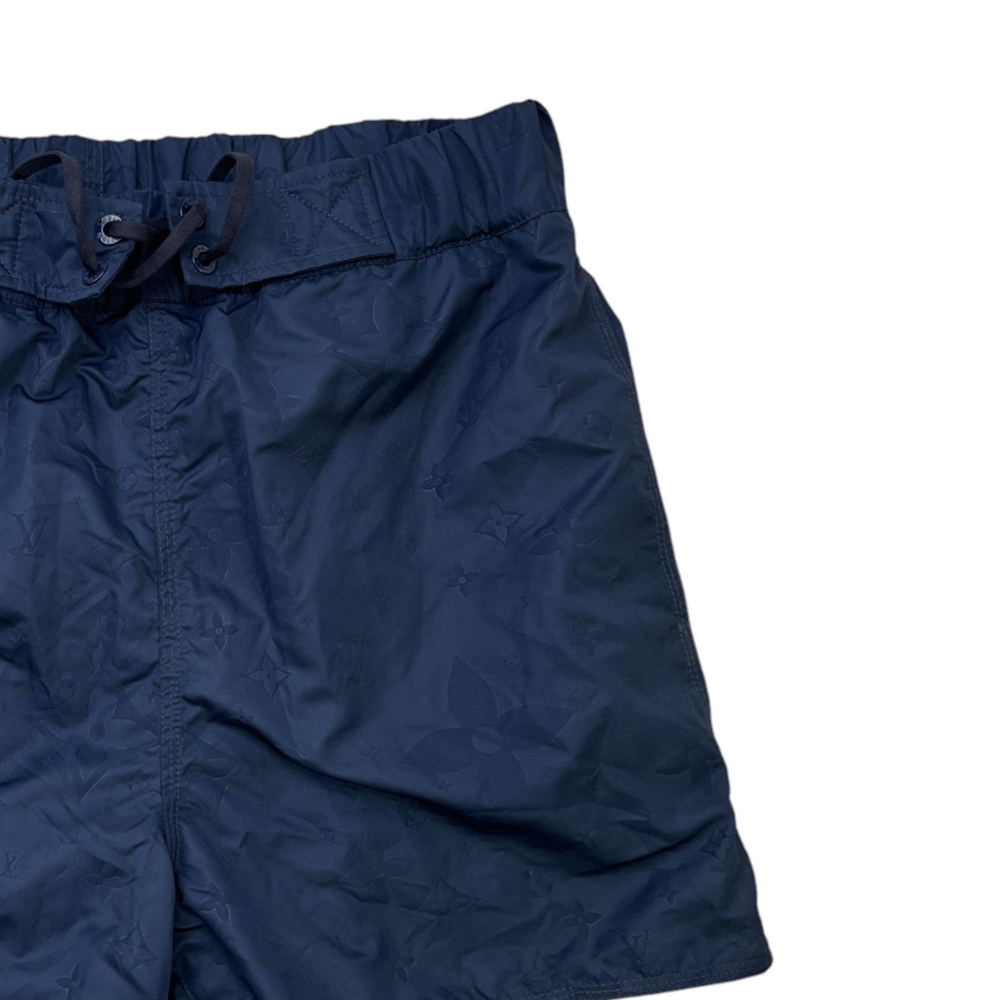 Men's Monogram 3D Pocket Swim Shorts Navy Size S