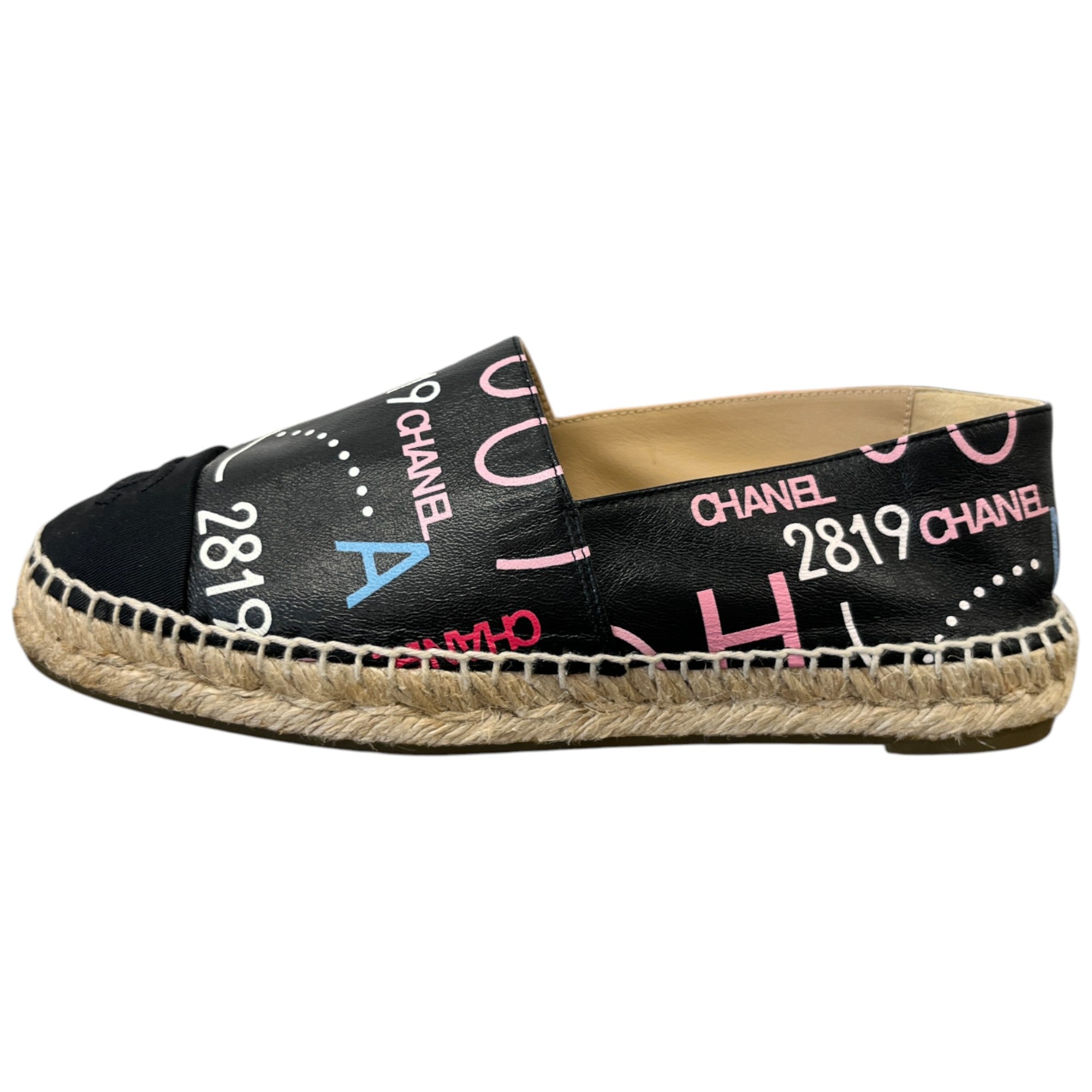 Women's Cc Logo Espadrilles Black Size EU 37 / UK 4