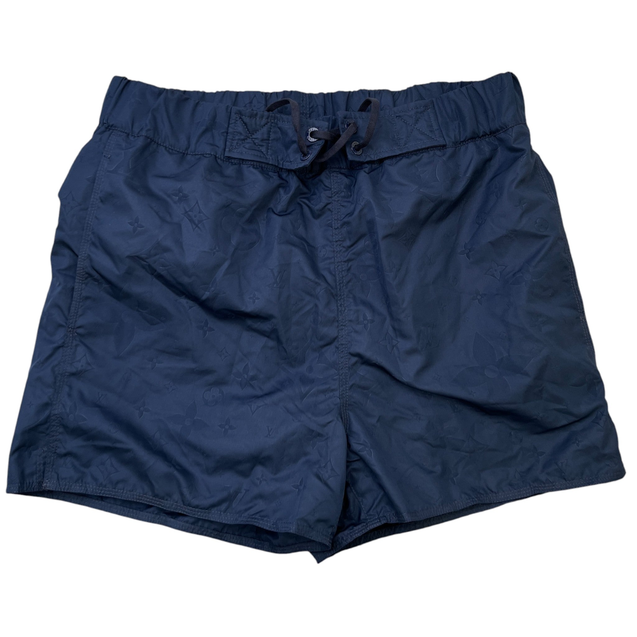 Men's Monogram 3D Pocket Swim Shorts Navy Size S