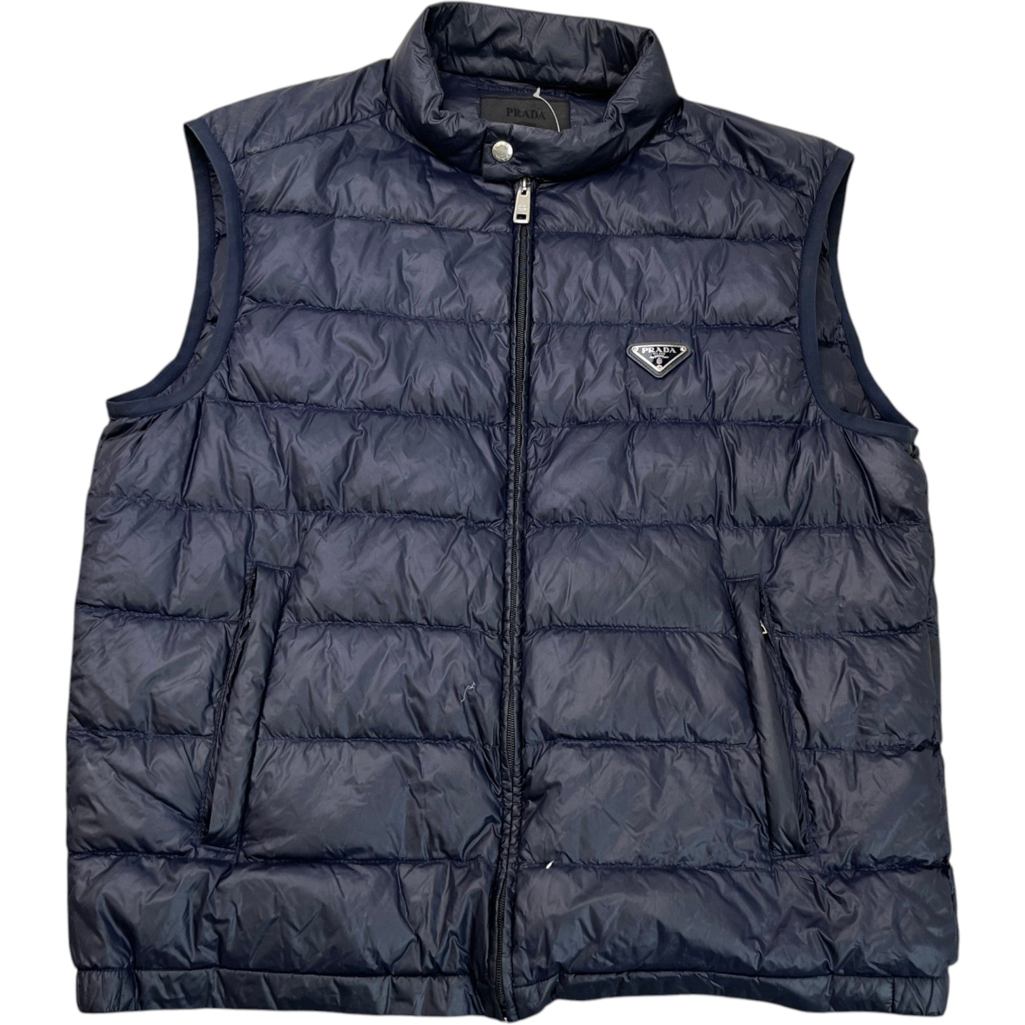 Men's Plaque Logo Gilet Navy Size IT 56 / XXXL