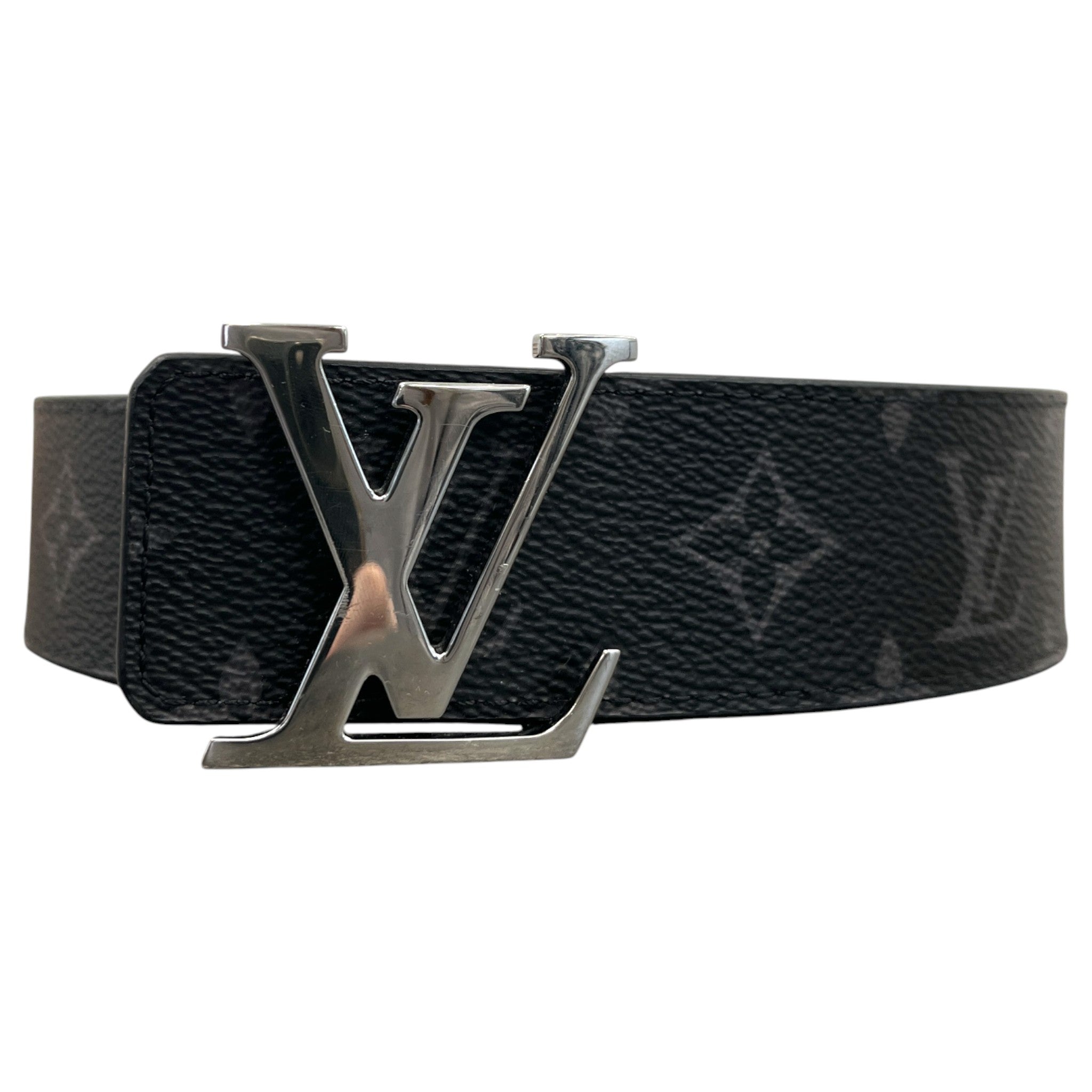 Men's Lv Initiales 40Mm Reversible Belt Grey Size Waist 26"