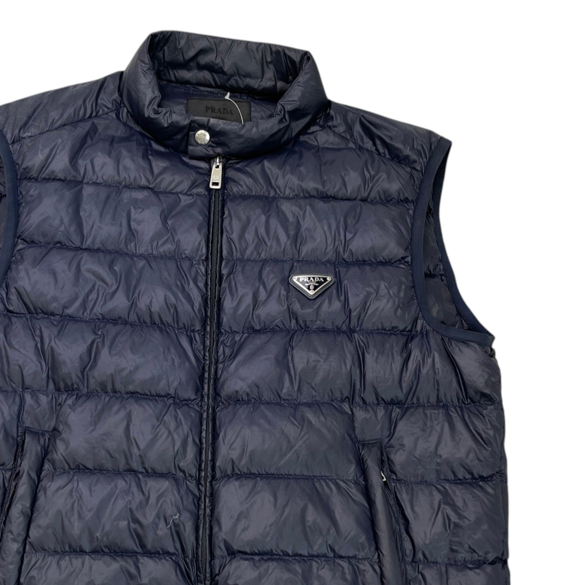 Men's Plaque Logo Gilet Navy Size IT 56 / XXXL