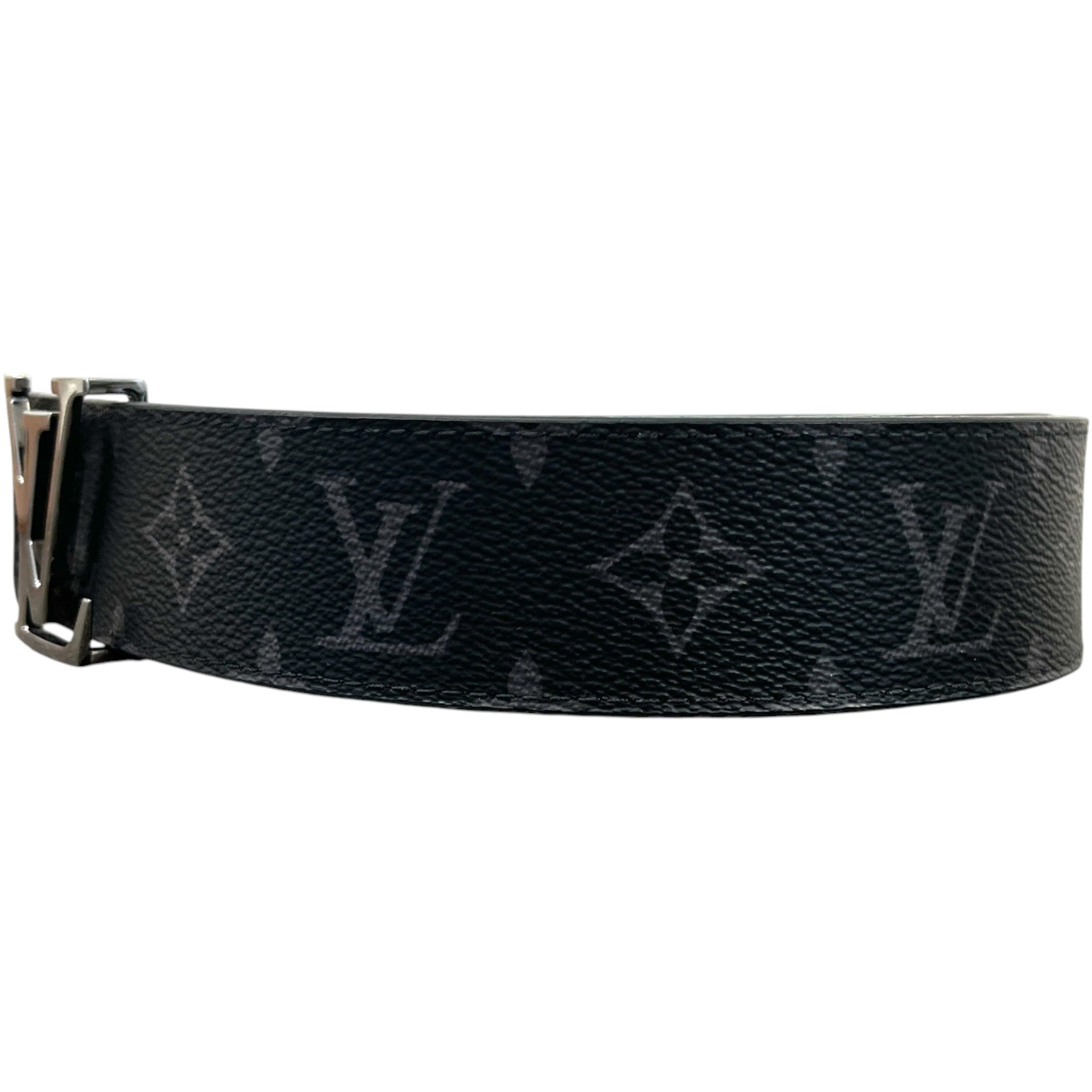 Men's Lv Initiales 40Mm Reversible Belt Grey Size Waist 26"
