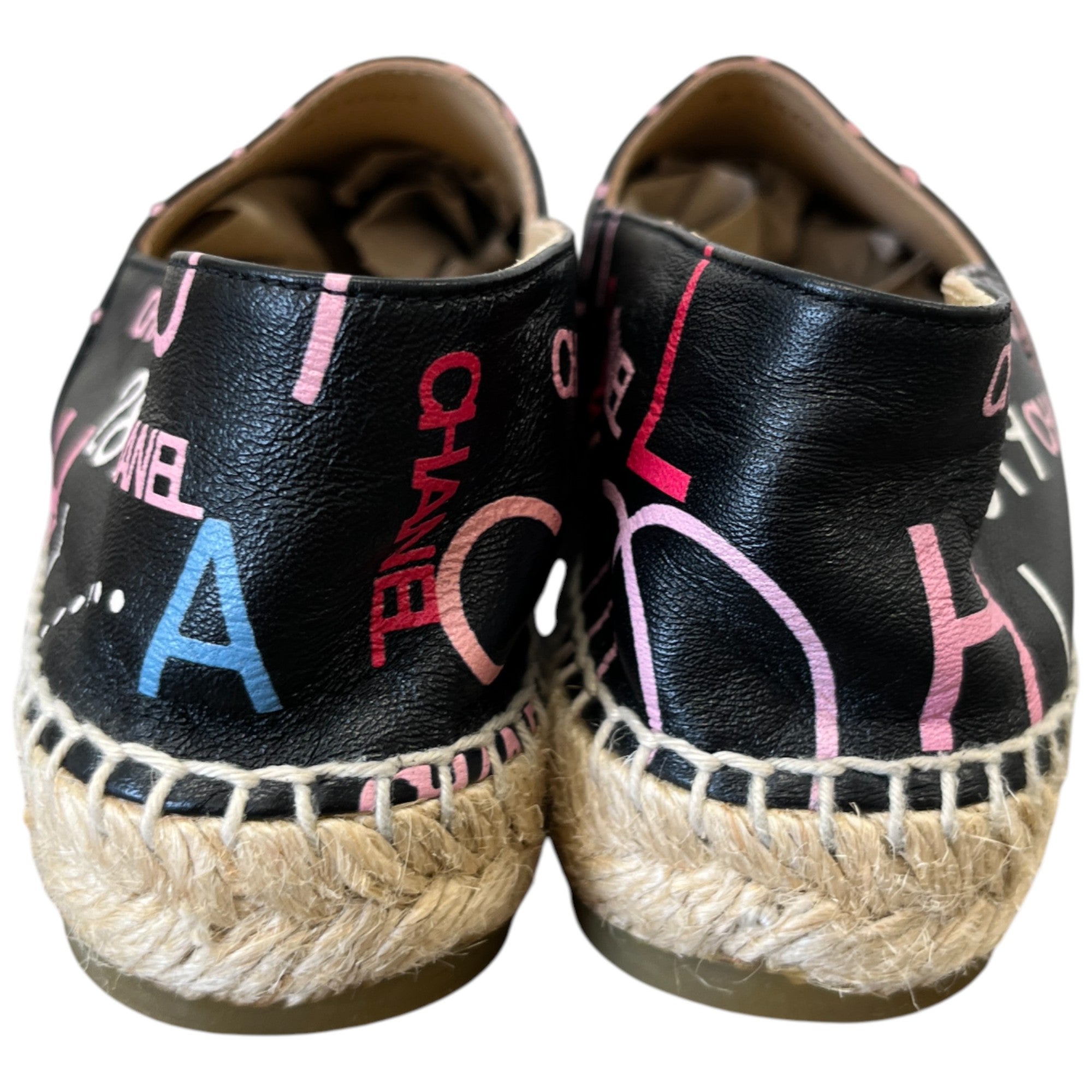 Women's Cc Logo Espadrilles Black Size EU 37 / UK 4