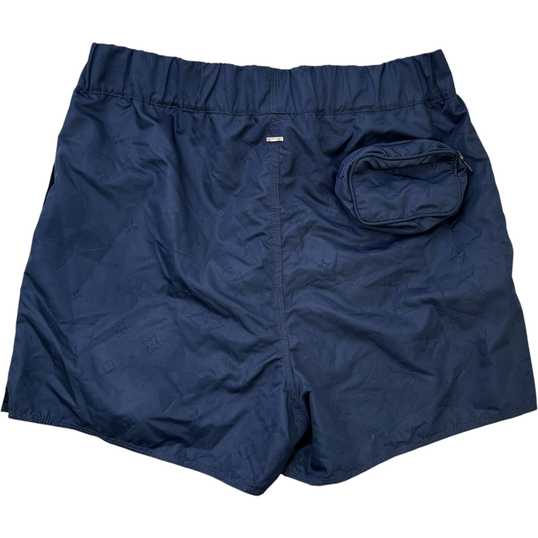 Men's Monogram 3D Pocket Swim Shorts Navy Size S
