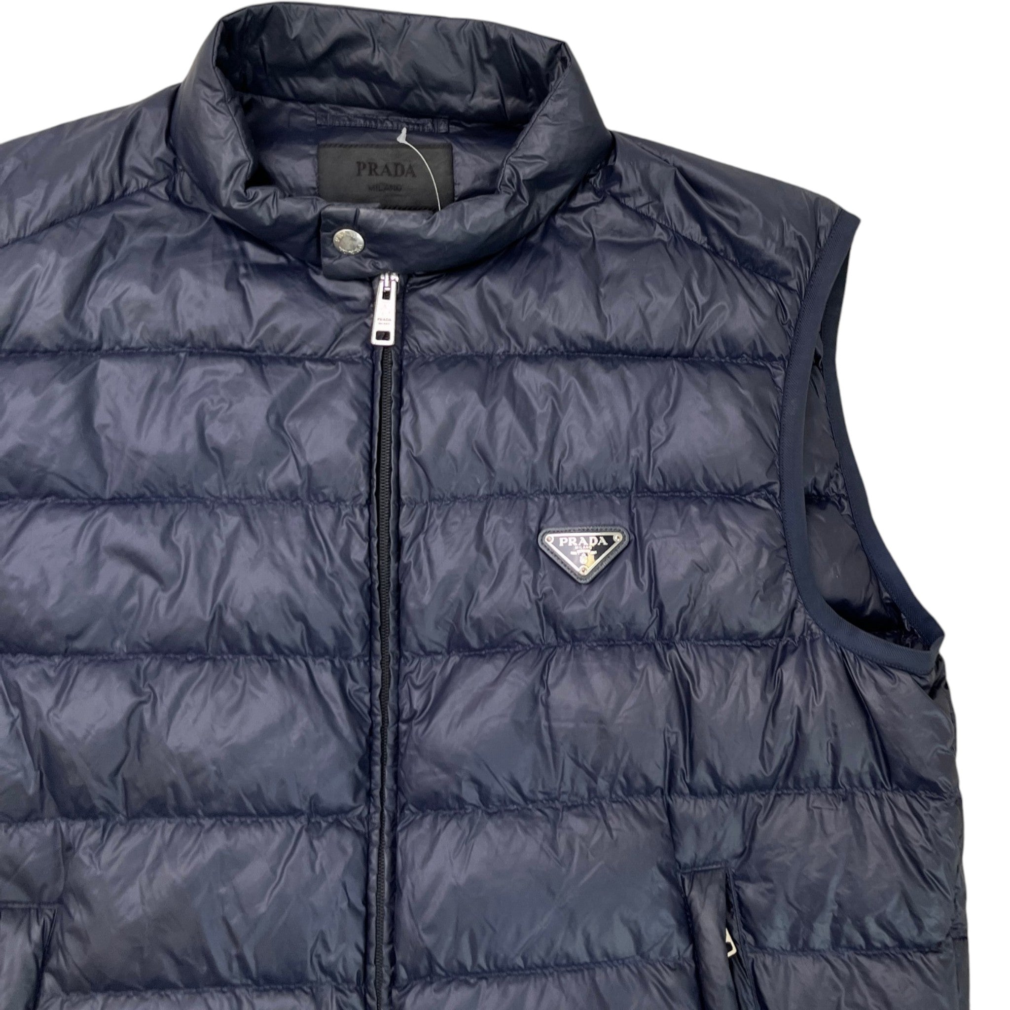 Men's Plaque Logo Gilet Navy Size IT 56 / XXXL
