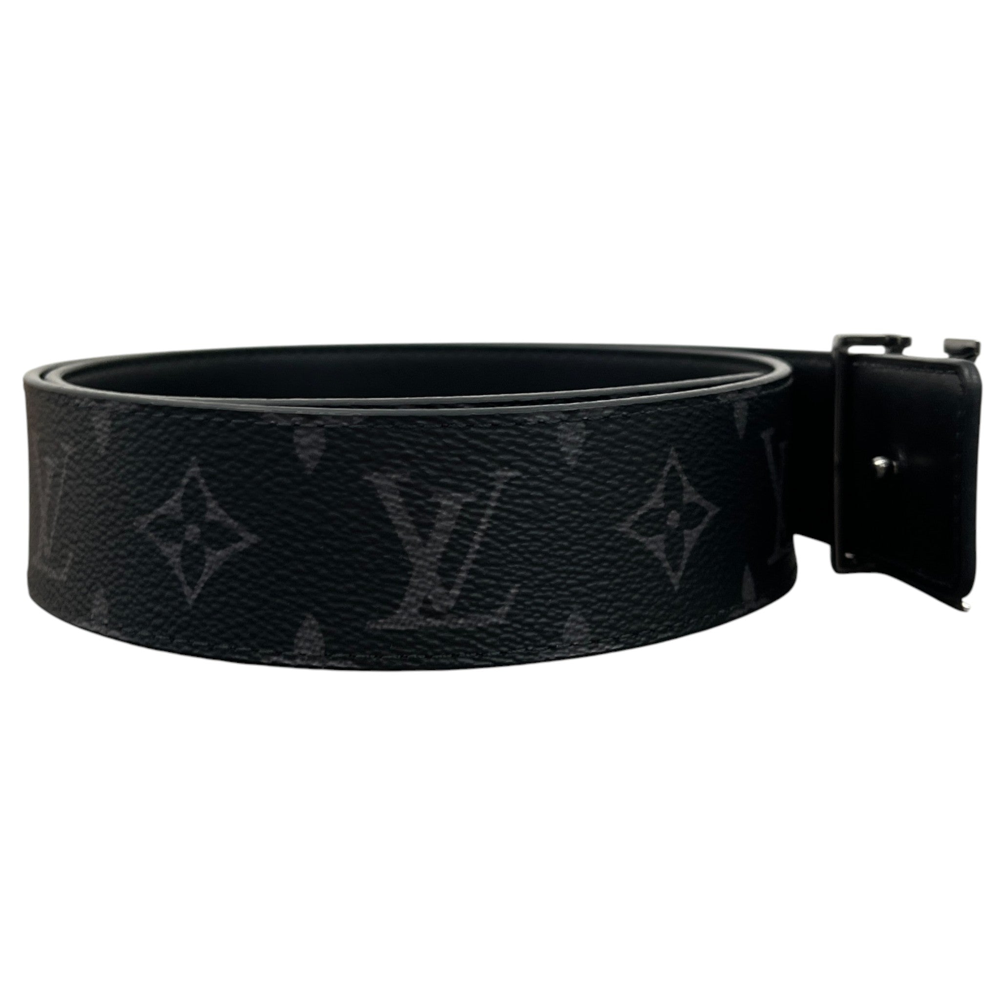 Men's Lv Initiales 40Mm Reversible Belt Grey Size Waist 26"