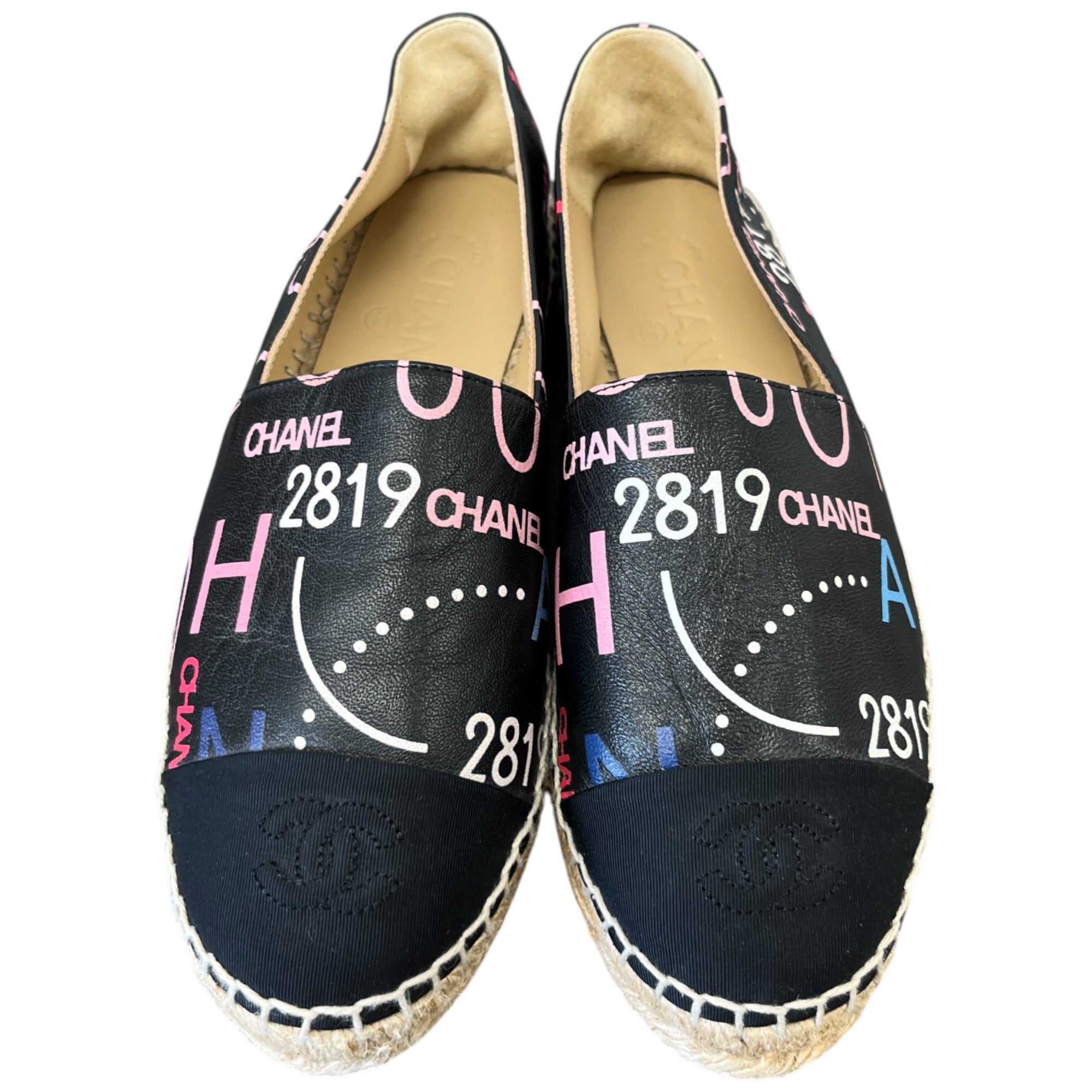 Women's Cc Logo Espadrilles Black Size EU 37 / UK 4